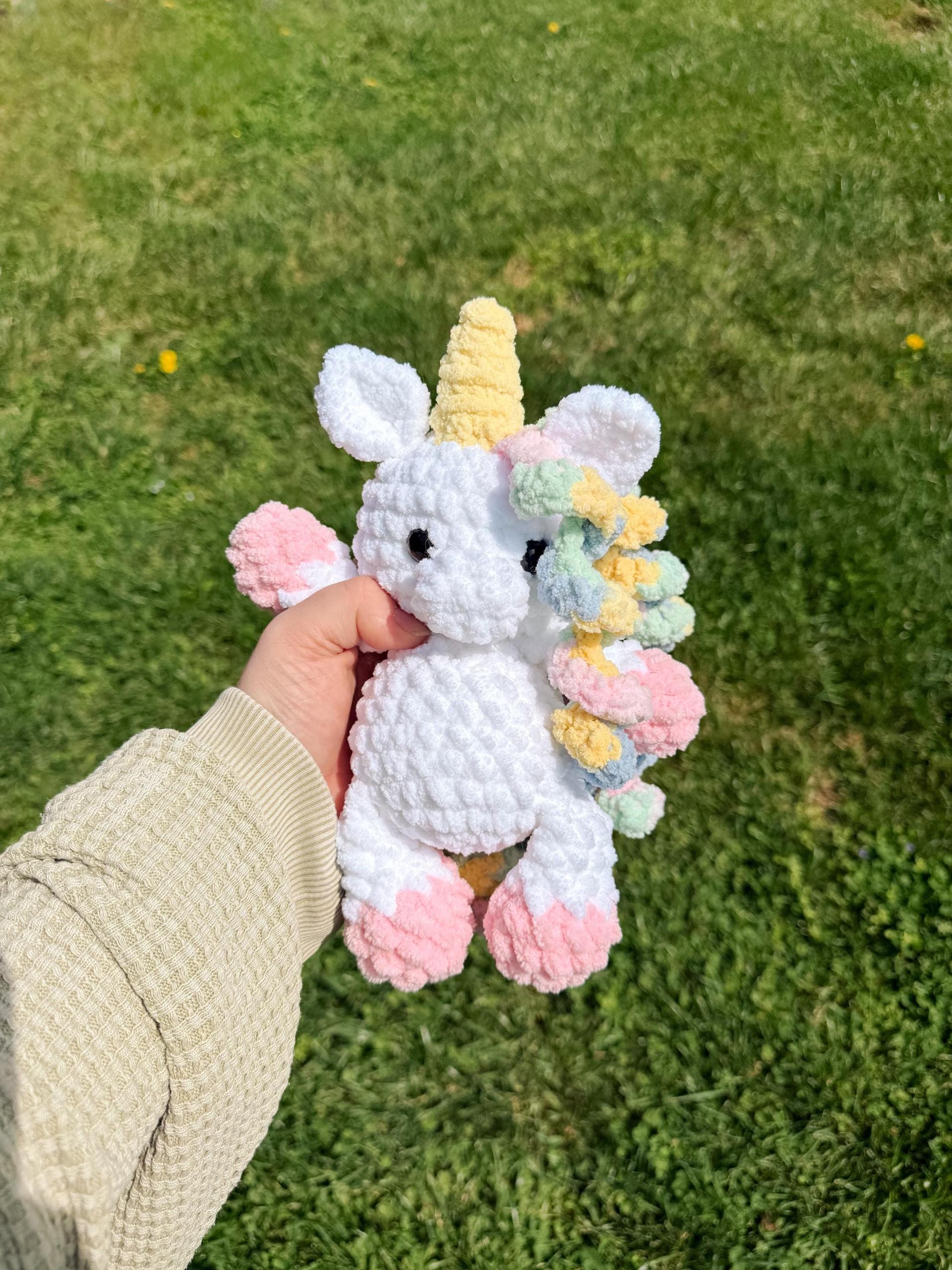 lula the unicorn | crochet pattern, amigurumi, low sew, mythical, PDF download