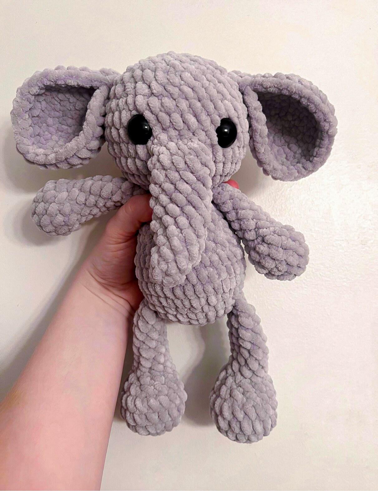 Elnora elephant pattern- elephant amigurumi, elephant crochet, elephant, elephant pattern, no sew pattern, no sew croch thumbnail 7