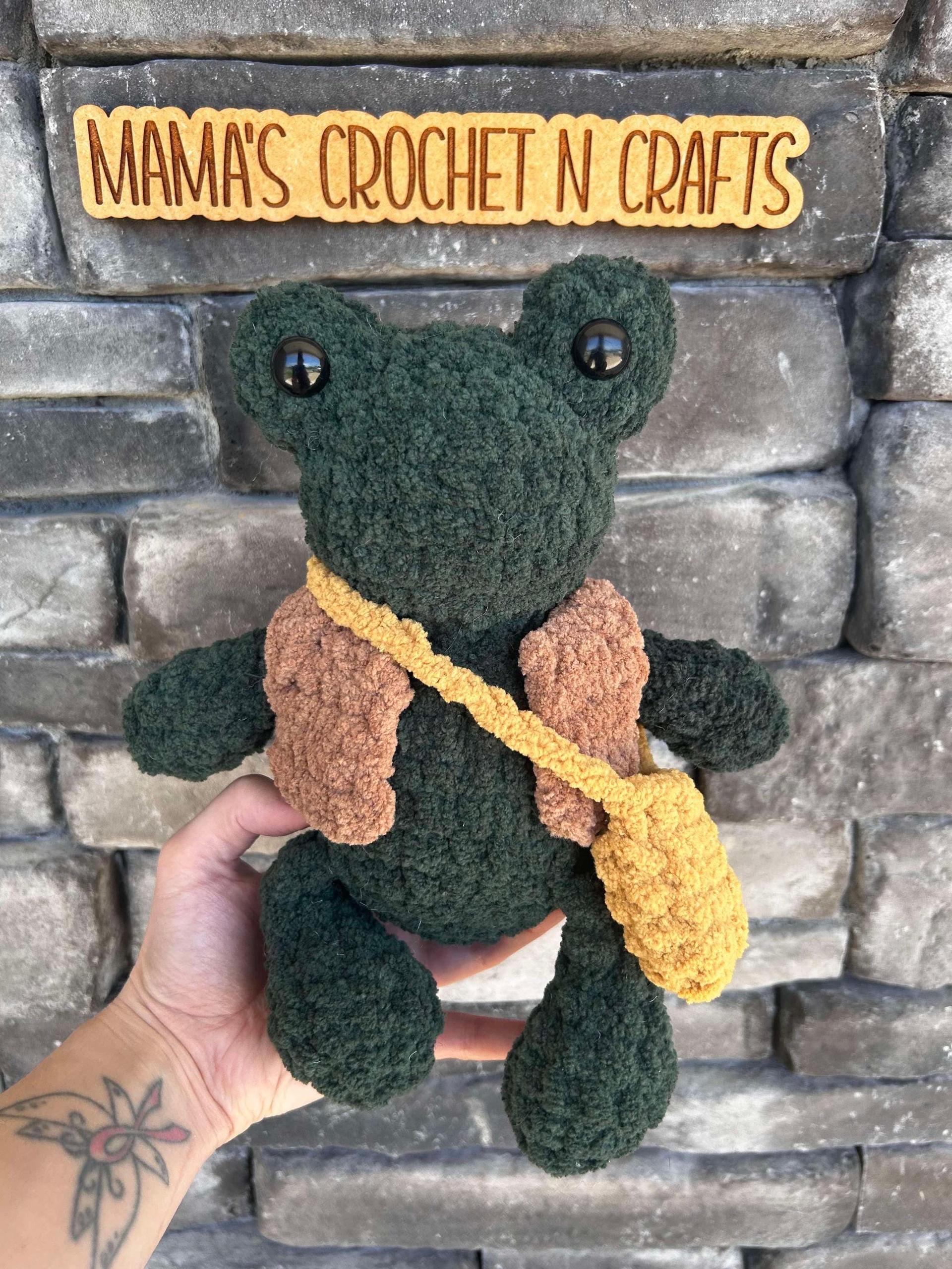 tad + lily the frog | 2-in-1, amigurumi frog pattern, low sew, crochet pattern, spring crochet, crochet chunky yarn pattern, madelinemaeco thumbnail 8