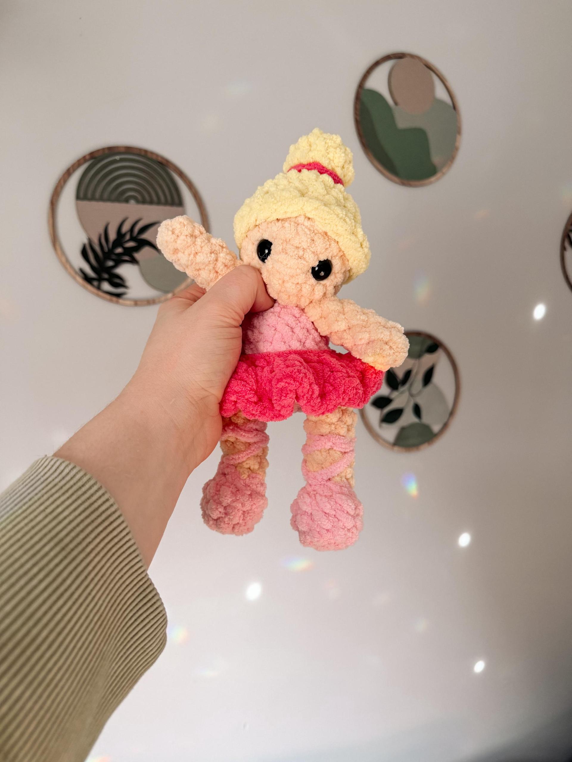 genevieve the ballerina | doll, ballerina, amigurumi pattern, doll crochet, PDF pattern, low sew, plush yarn, crochet pattern, dance thumbnail 4