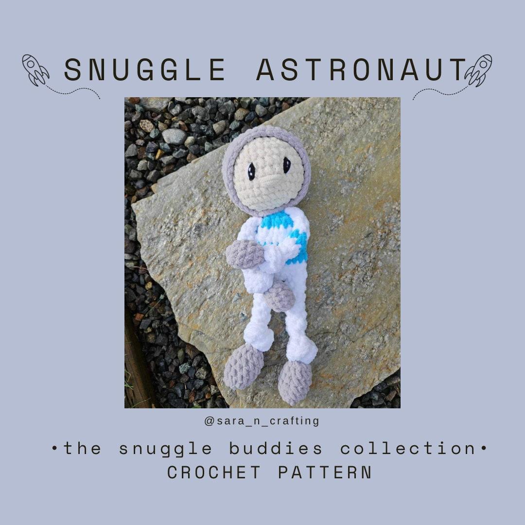 Crochet Astronaut Pattern- crochet lovey pattern, crochet snuggler pattern, astronaut crochet pattern, space crochet pattern, spaceman thumbnail 3