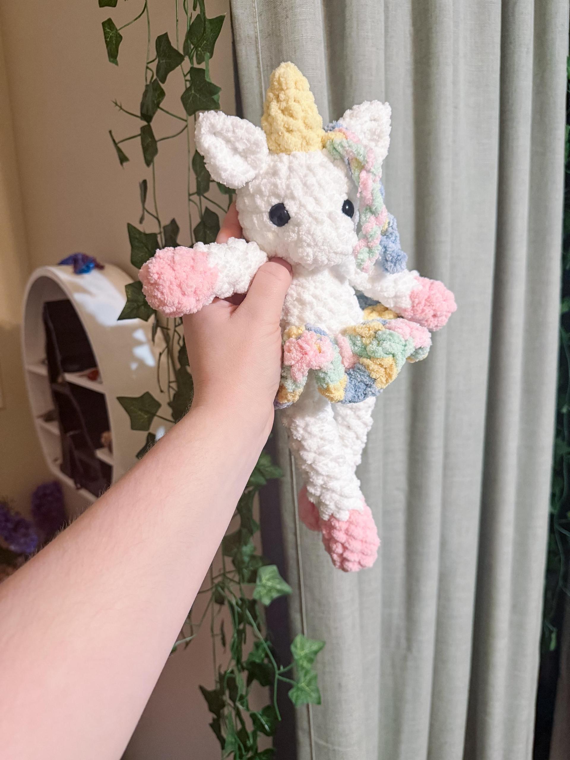 classic unicorn | crochet unicorn pattern, amigurumi unicorn pattern, removable clothes crochet, crochet pattern, amigurumi pattern, low sew thumbnail 3