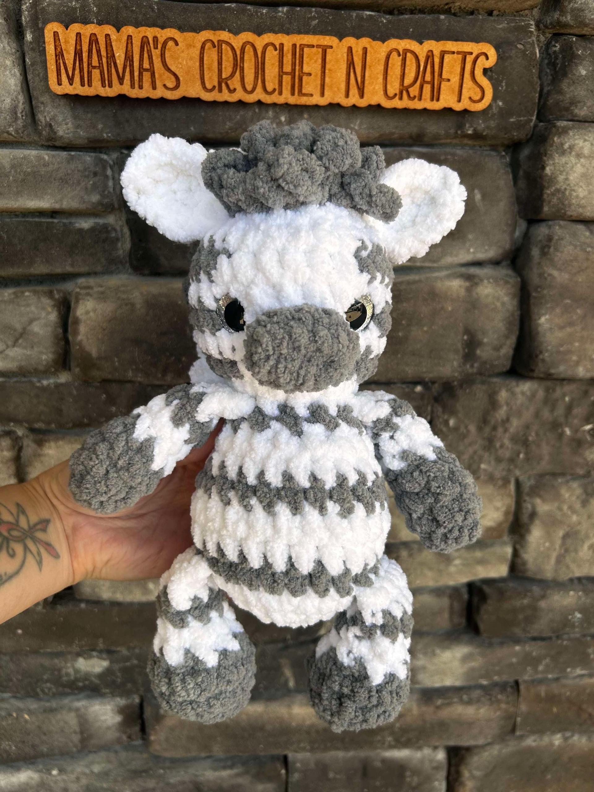 zoe the zebra | amigurumi zebra pattern, low sew, crochet pattern, crochet zebra, safari, crochet safari pattern, pattern, pdf thumbnail 7