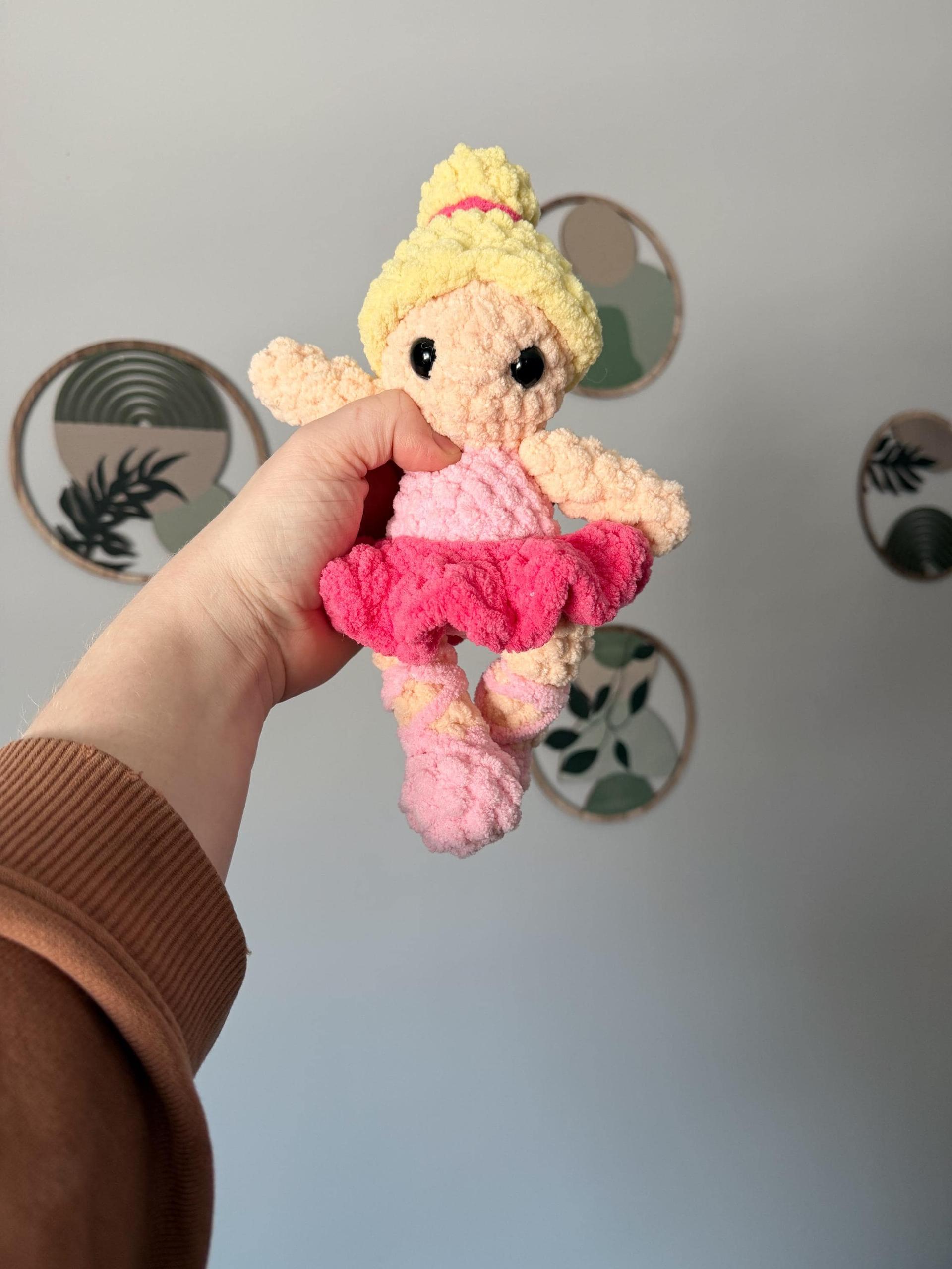 genevieve the ballerina | doll, ballerina, amigurumi pattern, doll crochet, PDF pattern, low sew, plush yarn, crochet pattern, dance thumbnail 5