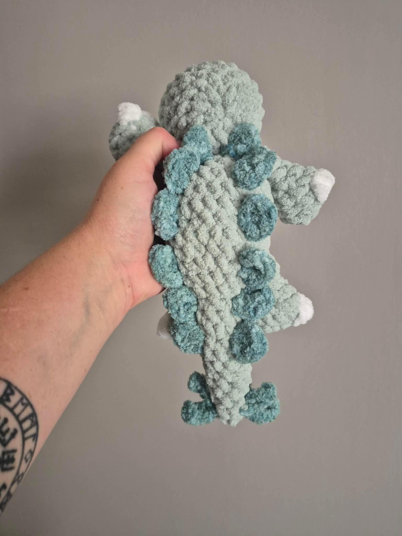 spike the stegosaurus | amigurumi dinosaur, no sew, crochet pattern, dinosaur, PDF thumbnail 6