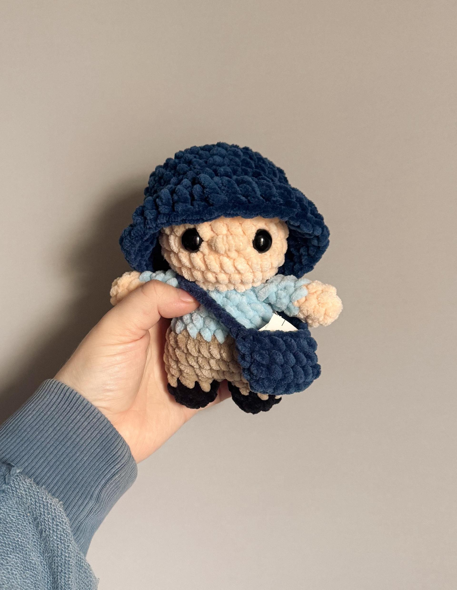 Crochet people, amigurumi mailman, crochet pattern, crochet mailman, crochet postman, plush crochet pattern