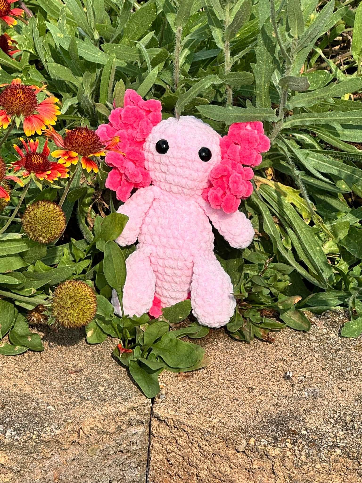 peach the axoltol | crochet Axoltol pattern, low sew, crochet pattern, axoltol, crochet chunky yarn pattern, plush crochet thumbnail 10