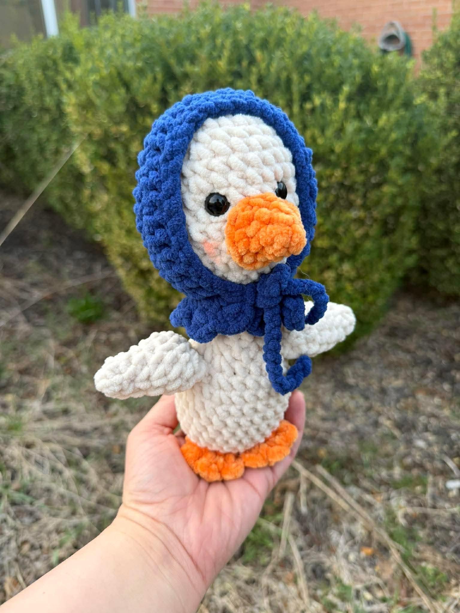 dottie the goose- low sew crochet pattern, amigurumi goose crochet pattern, goose pattern, porch goose, crochet, amigurumi, spring crochet thumbnail 6