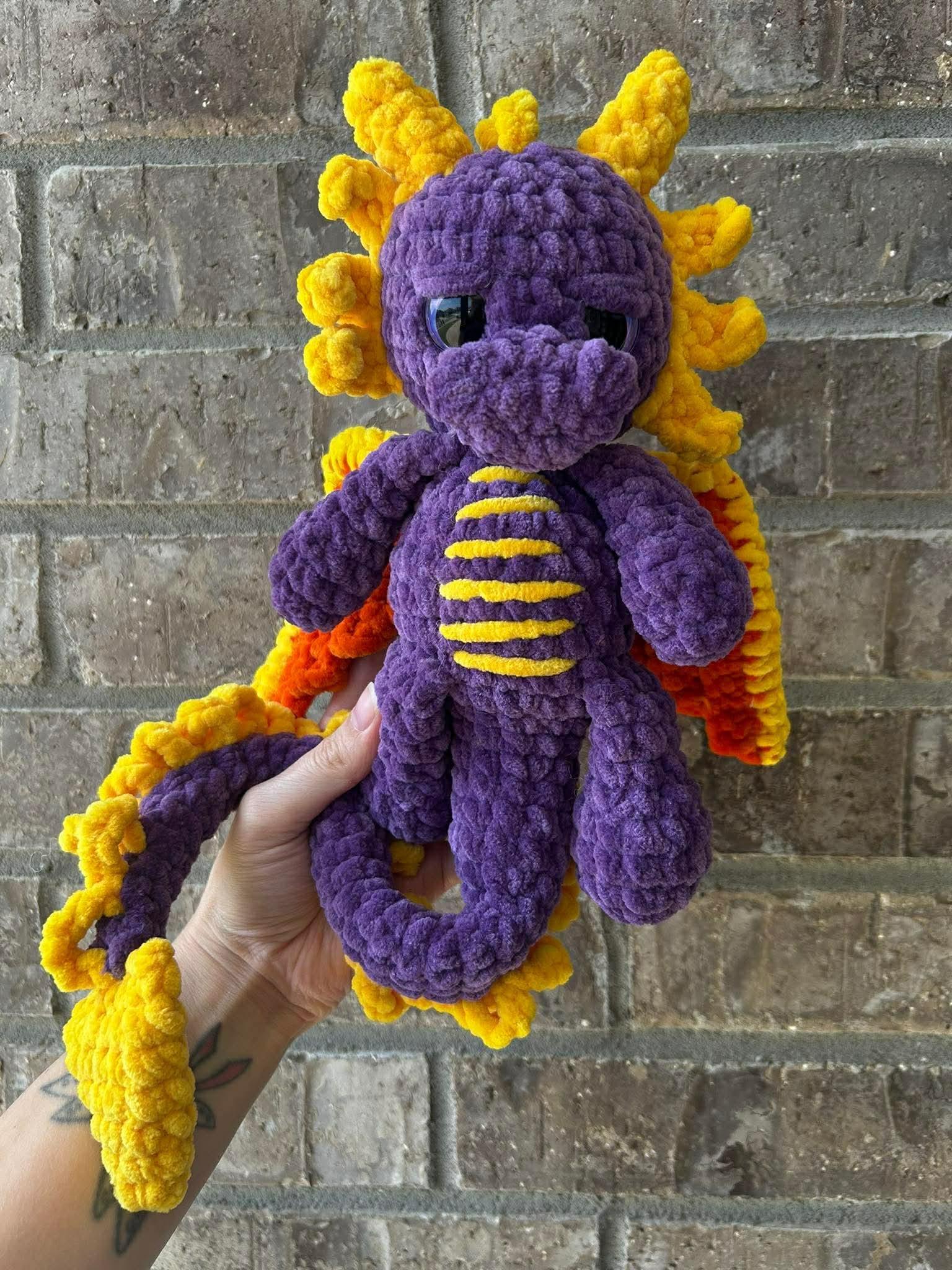 aero the dragon | crochet pattern, amigurumi, low sew, mythical crochet pattern, fantasy thumbnail 8