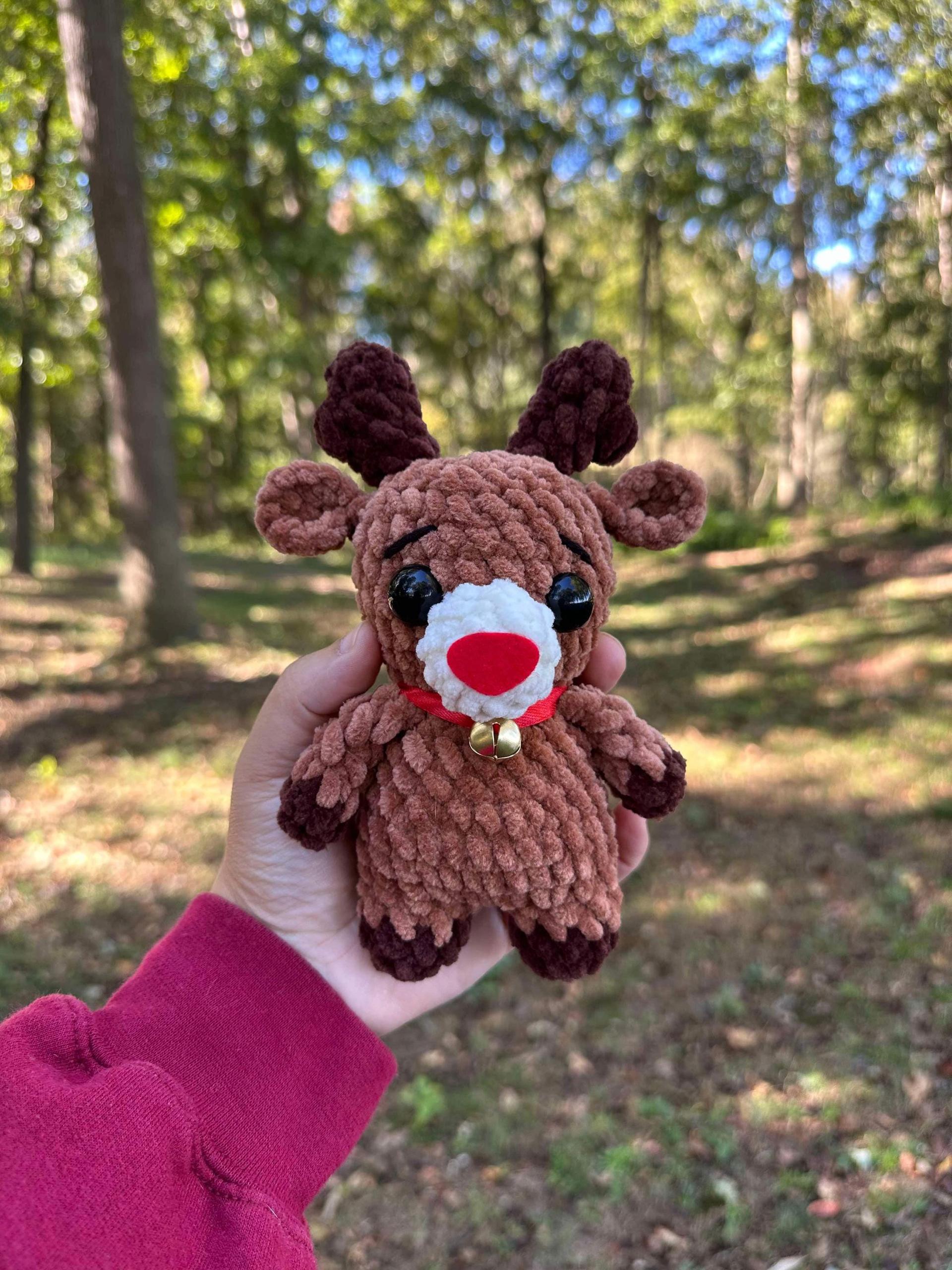 Crochet reindeer pattern- Christmas crochet pattern, amigurumi pattern, amigurumi reindeer, Rudolph crochet pattern thumbnail 6