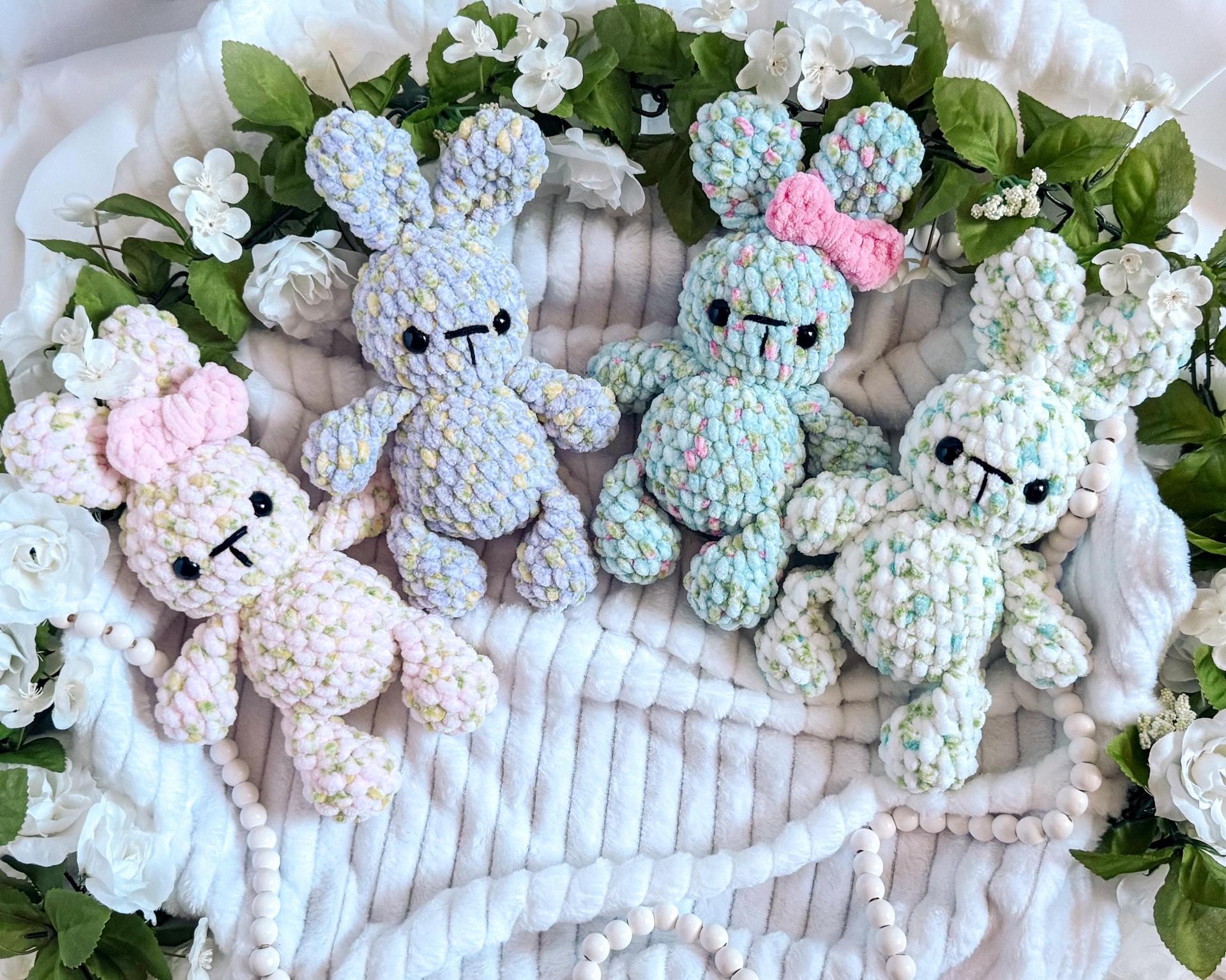 bun bun the bunny | crochet bunny pattern, amigurumi bunny, amigurumi, pattern, low sew, crochet rabbit, crochet spring thumbnail 3