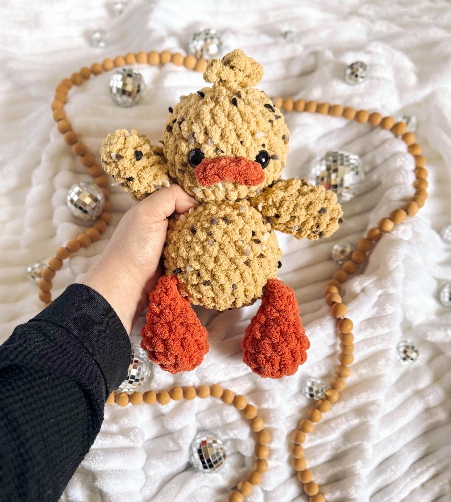 puddles the duck | amigurumi duck pattern, low sew, crochet pattern, spring crochet, crochet duck, crochet farm, spring