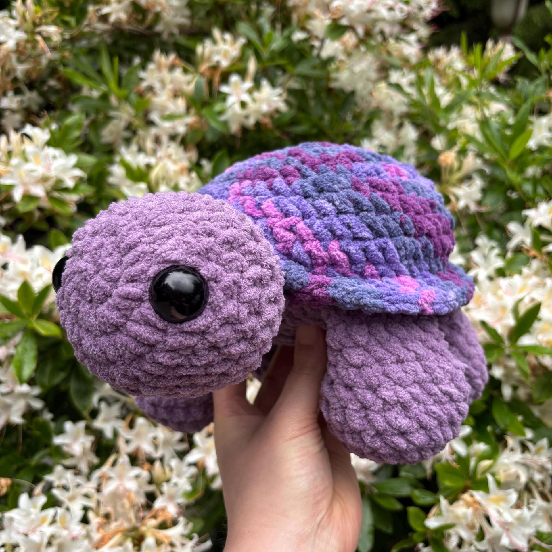 fern the turtle- no sew, turtle crochet pattern, tortoise crochet pattern, amigurumi, turtle pattern, land turtle crochet pattern, crochet thumbnail 4