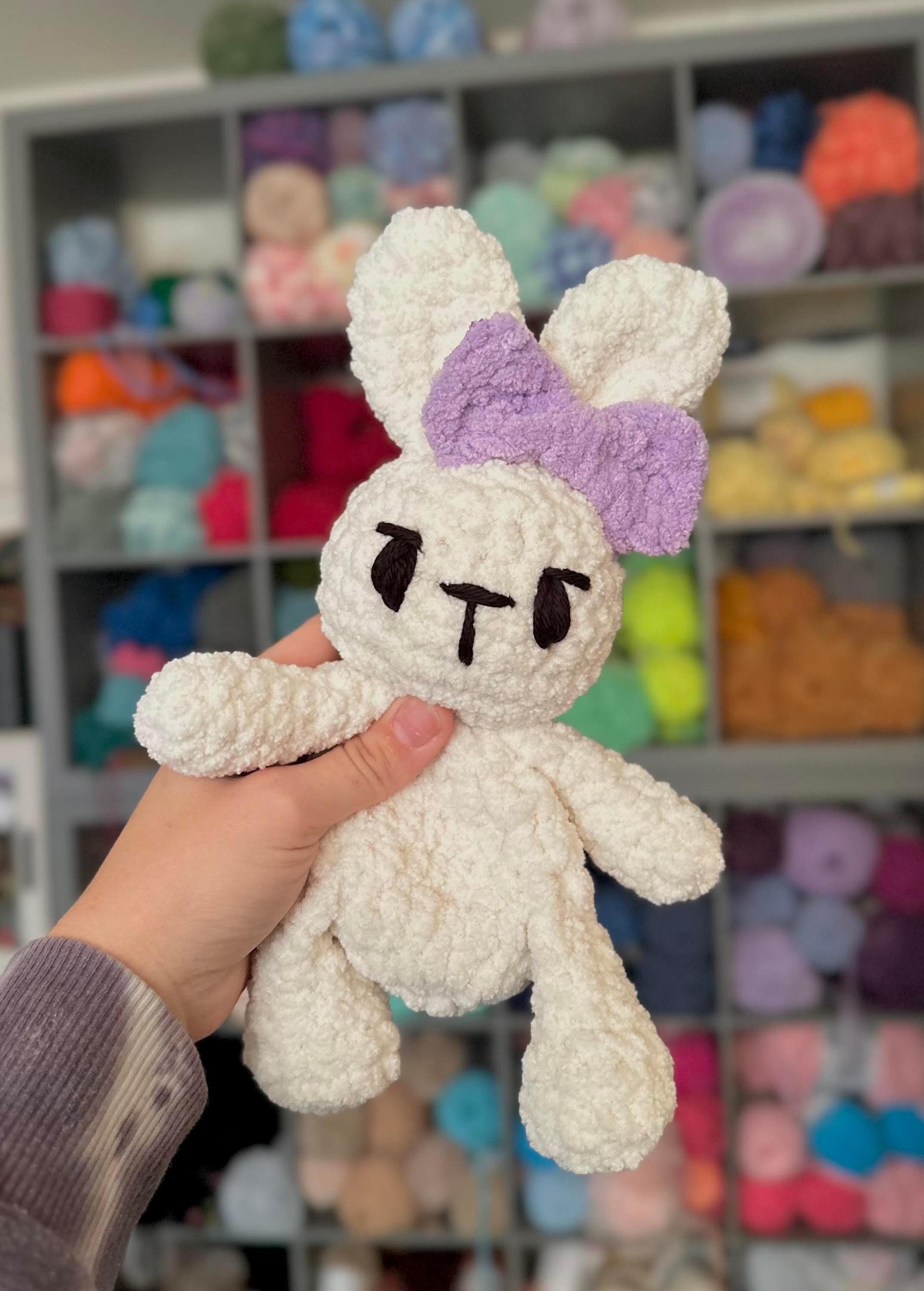 bun bun the SNUGGLER | crochet bunny pattern, amigurumi bunny, amigurumi, pattern, low sew, crochet rabbit, snuggler pattern thumbnail 2