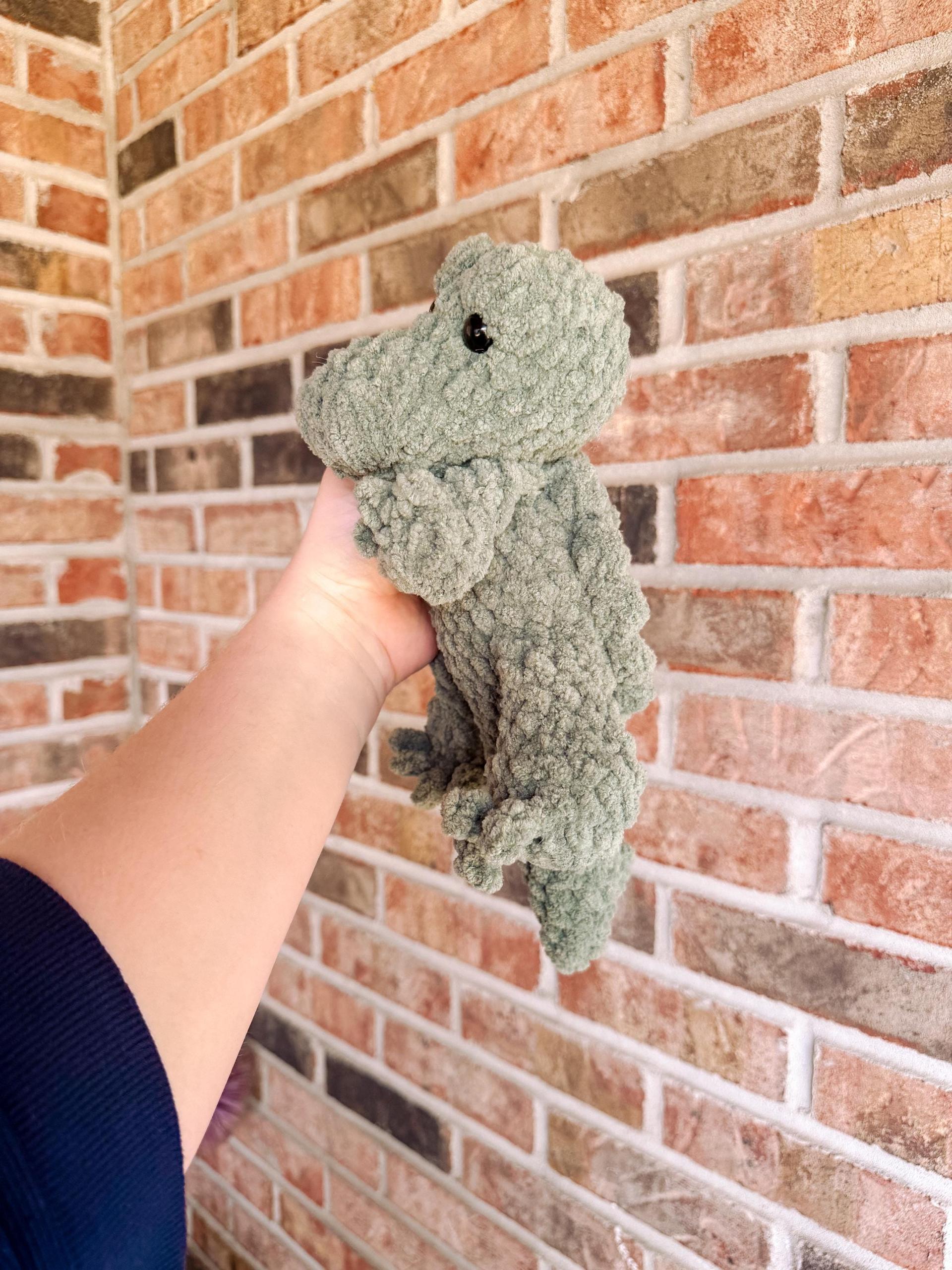 gus the alligator | crochet alligator pattern, no sew, crochet pattern, swamp, crochet chunky yarn pattern, plush crochet thumbnail 3
