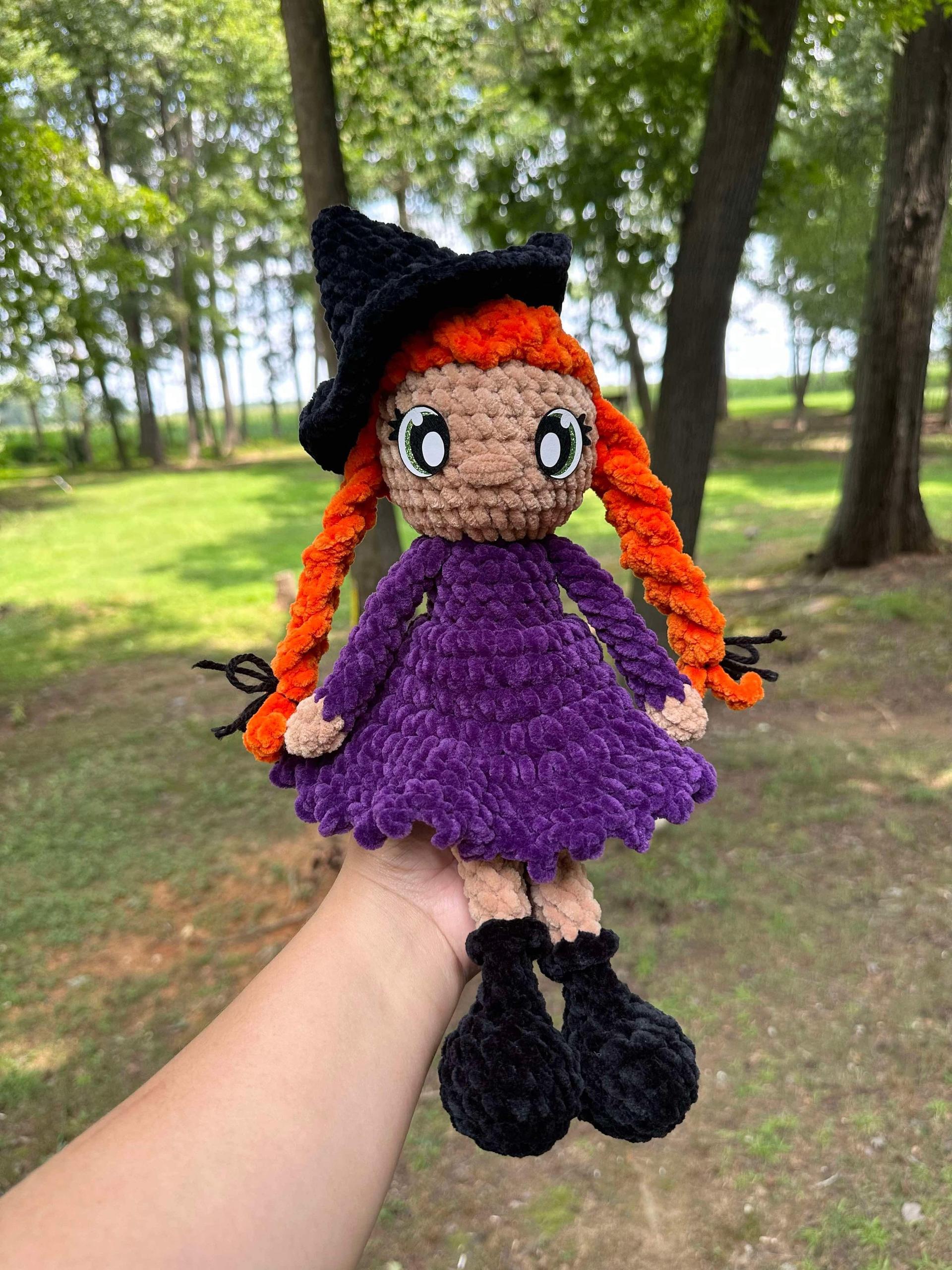 Willow witch pattern- Halloween crochet, Halloween amigurumi, witch amigurumi, witch doll crochet, Halloween doll croch thumbnail 4