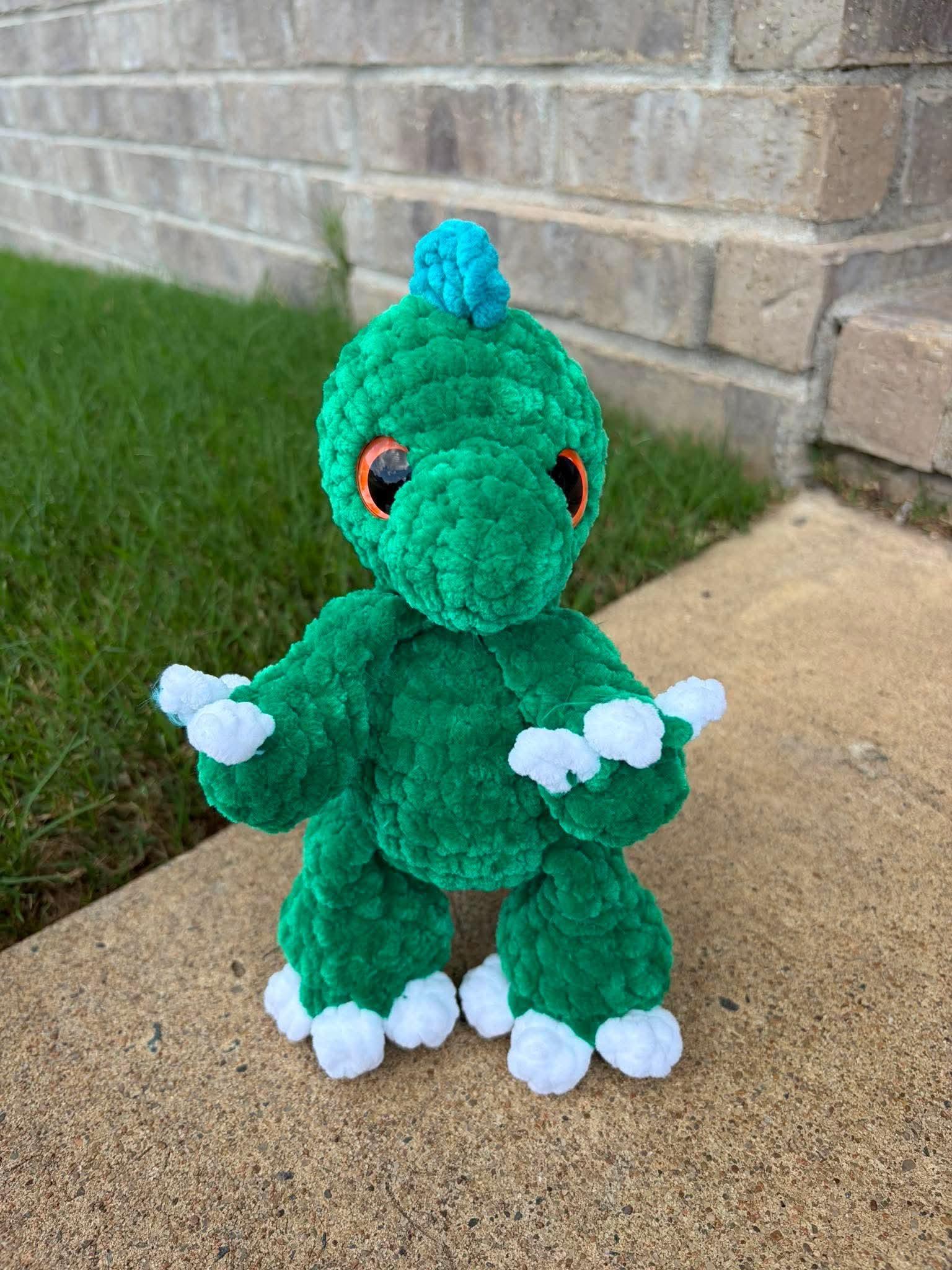 remi the t. rex | amigurumi dinosaur, low sew, crochet pattern, dinosaur pattern, tyrannosaurus rex thumbnail 5