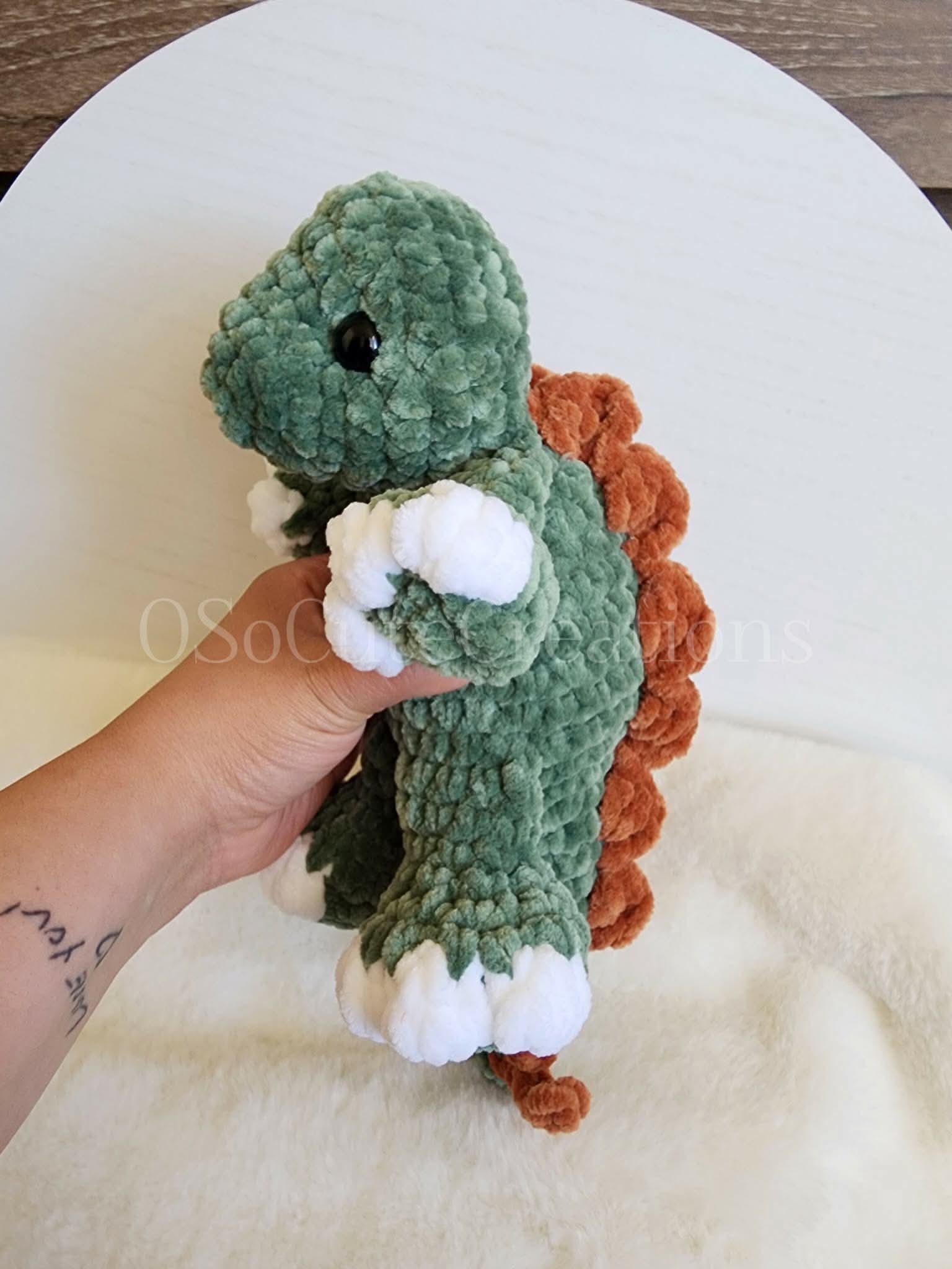 spike the stegosaurus | amigurumi dinosaur, no sew, crochet pattern, dinosaur, PDF thumbnail 2