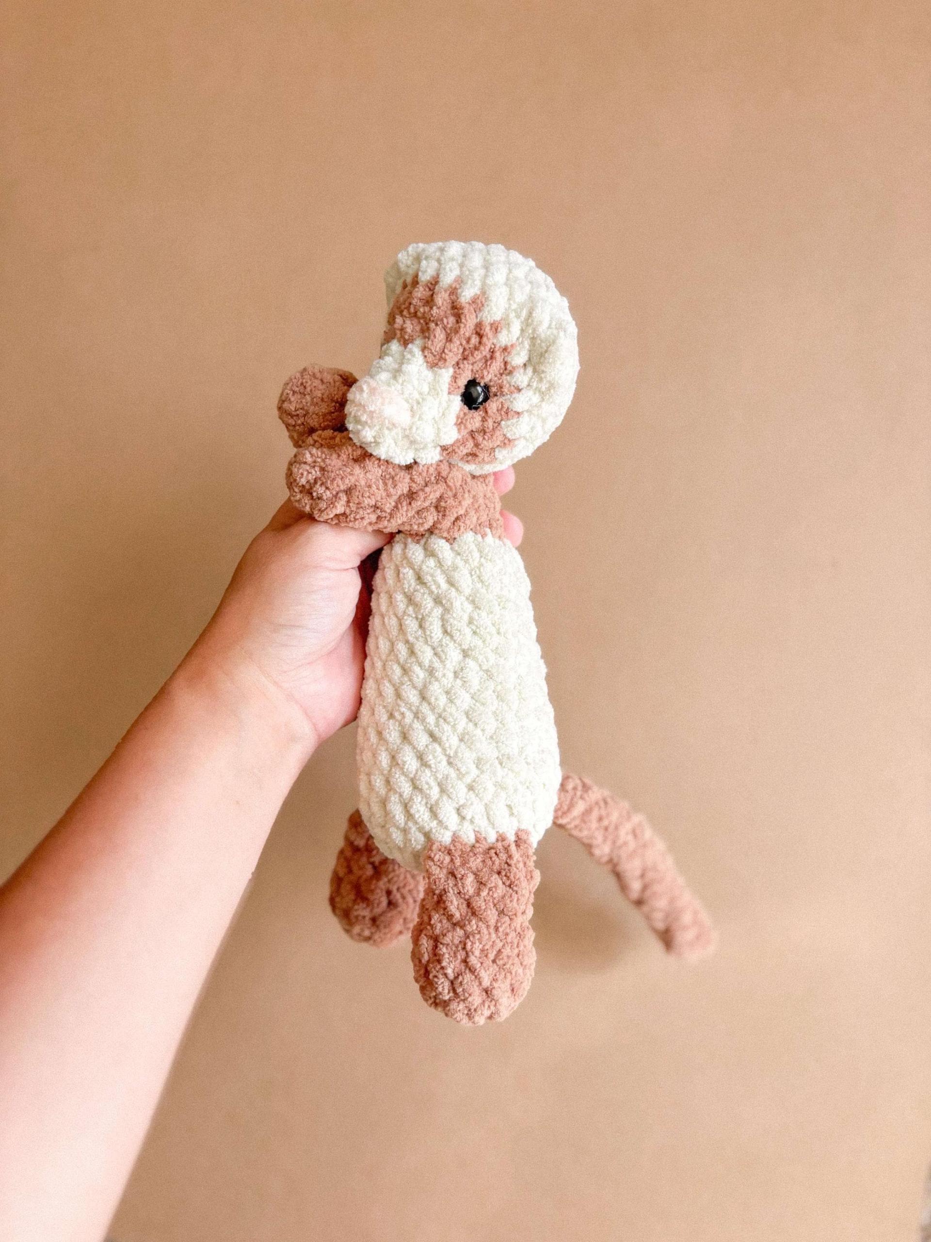 tuna the ferret | amigurumi ferret pattern, low sew, crochet pattern, crochet ferret pattern, crochet pet, pattern, pdf, amigurumi