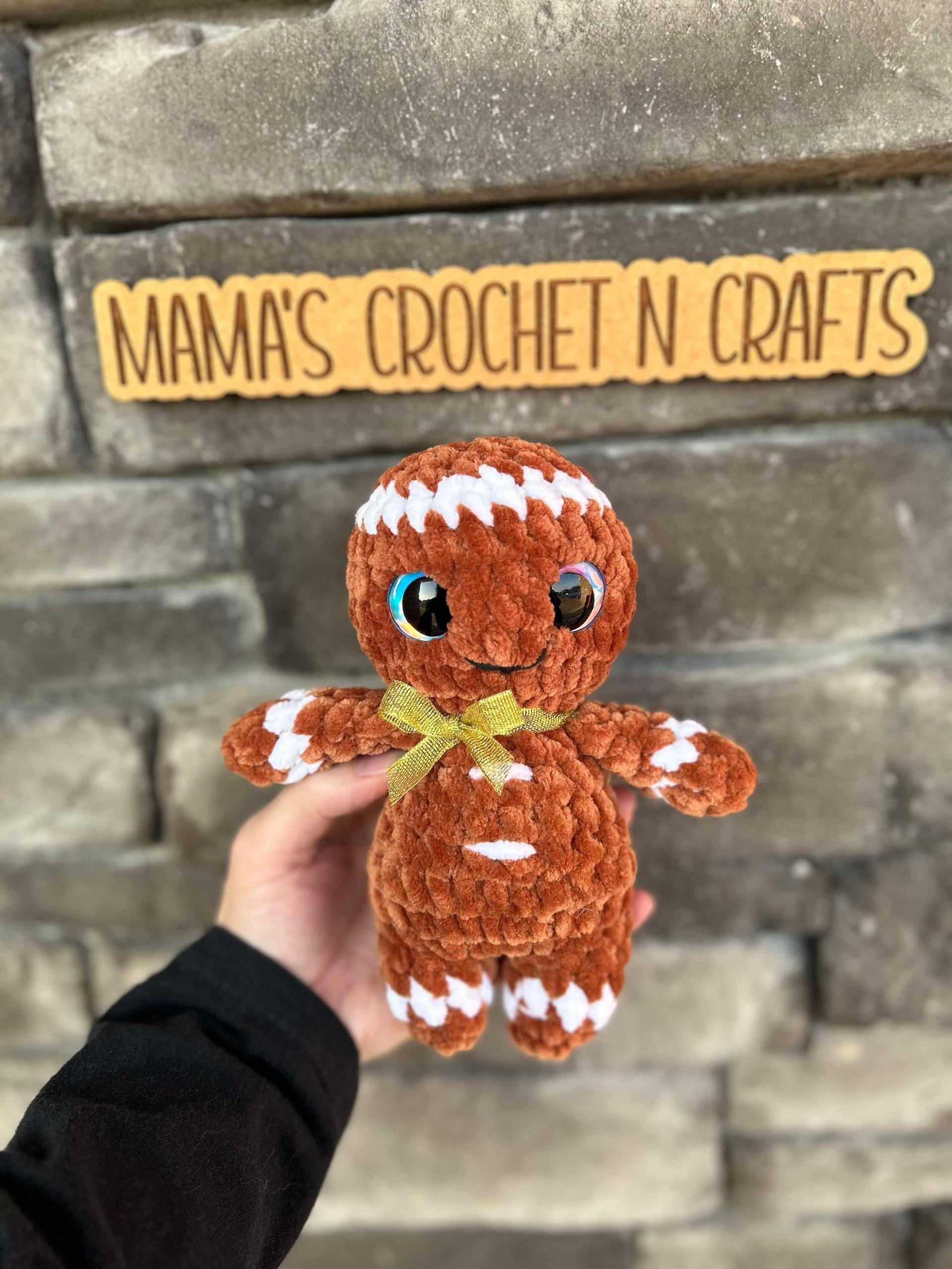 Crochet gingerbread man- crochet gingerbread, crochet pattern, Christmas pattern, crochet Christmas, amigurumi pattern, thumbnail 6
