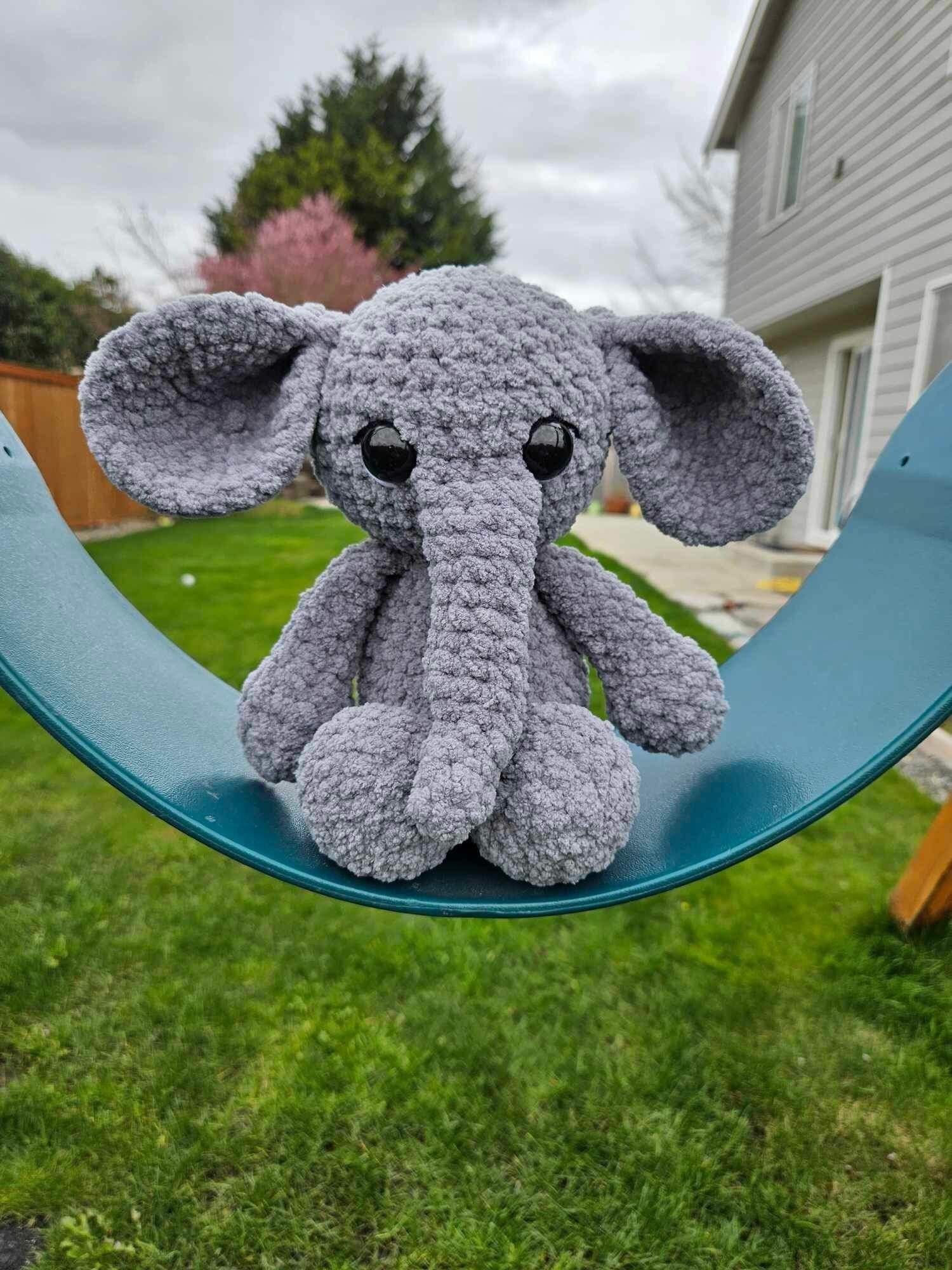 Elnora elephant pattern- elephant amigurumi, elephant crochet, elephant, elephant pattern, no sew pattern, no sew croch thumbnail 4