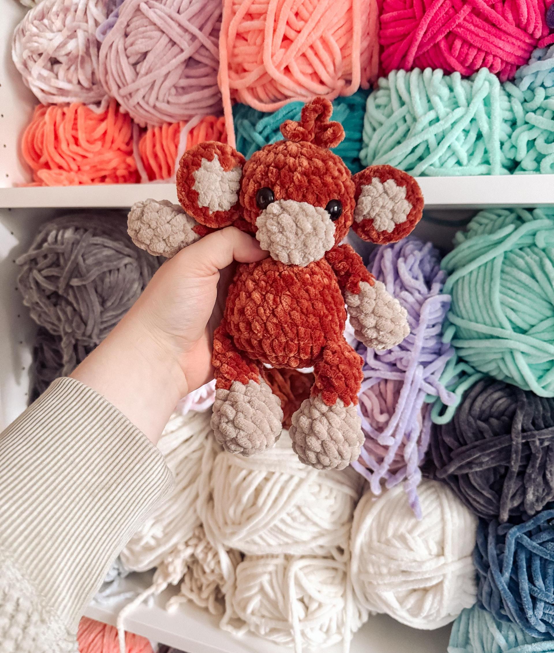 pogo the monkey | amigurumi monkey pattern, low sew, crochet pattern, crochet monkey, safari, crochet safari pattern, pattern, pdf