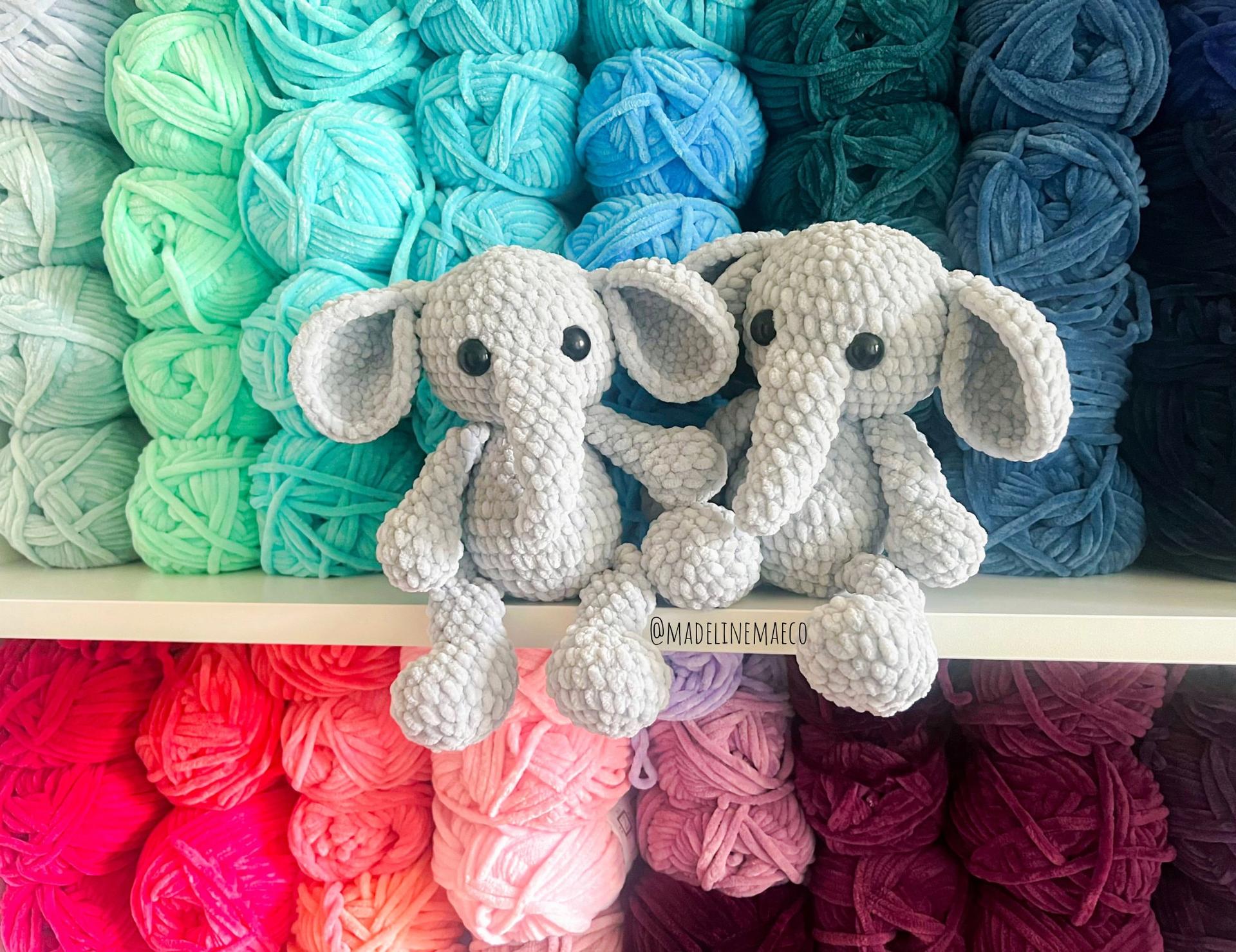 Elnora elephant pattern- elephant amigurumi, elephant crochet, elephant, elephant pattern, no sew pattern, no sew croch