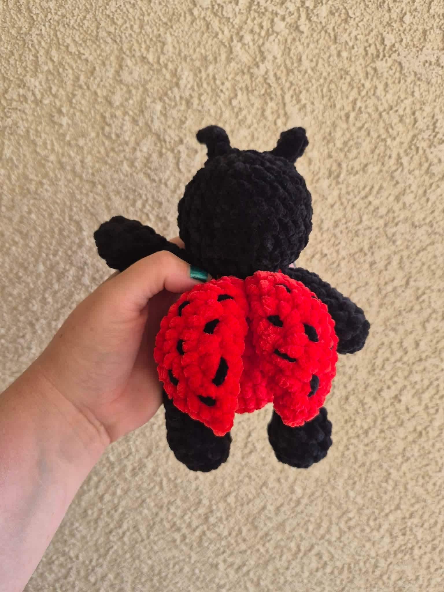 lady the ladybug | amigurumi ladybug pattern, low sew, crochet pattern, amigurumi, spring crochet pattern thumbnail 4