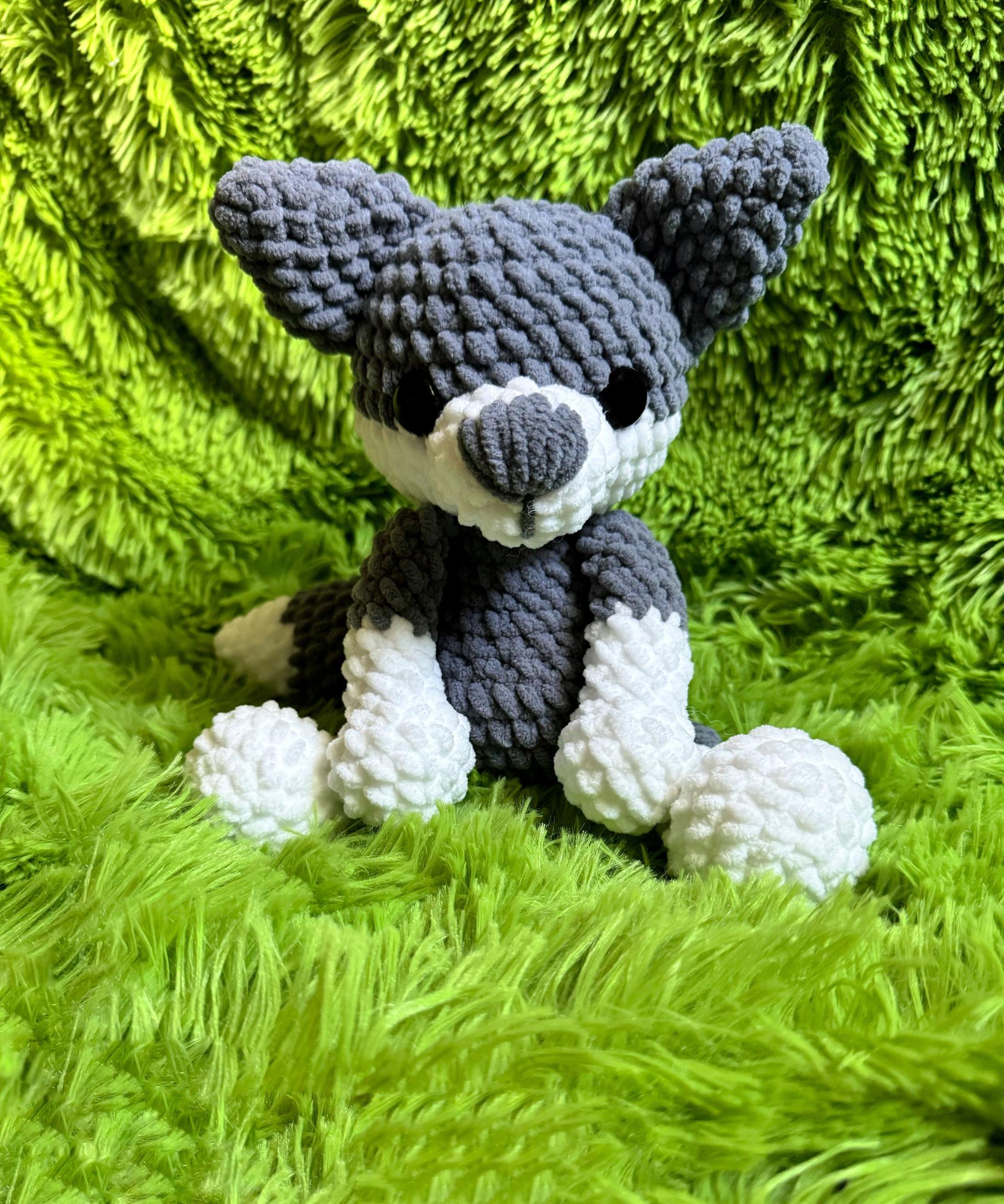 Wynter Wolf crochet pattern, wolf amigurumi pattern, crochet pattern, amigurumi pattern, crochet wolf, crochet dog thumbnail 3