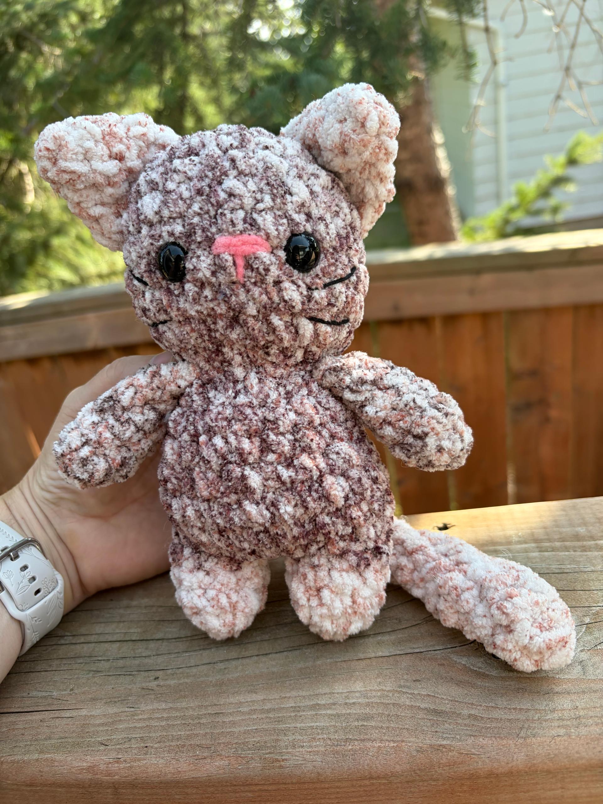 itty belly boo kitty- crochet cat pattern, Halloween amigurumi, low sew, black cat, crochet pattern thumbnail 3