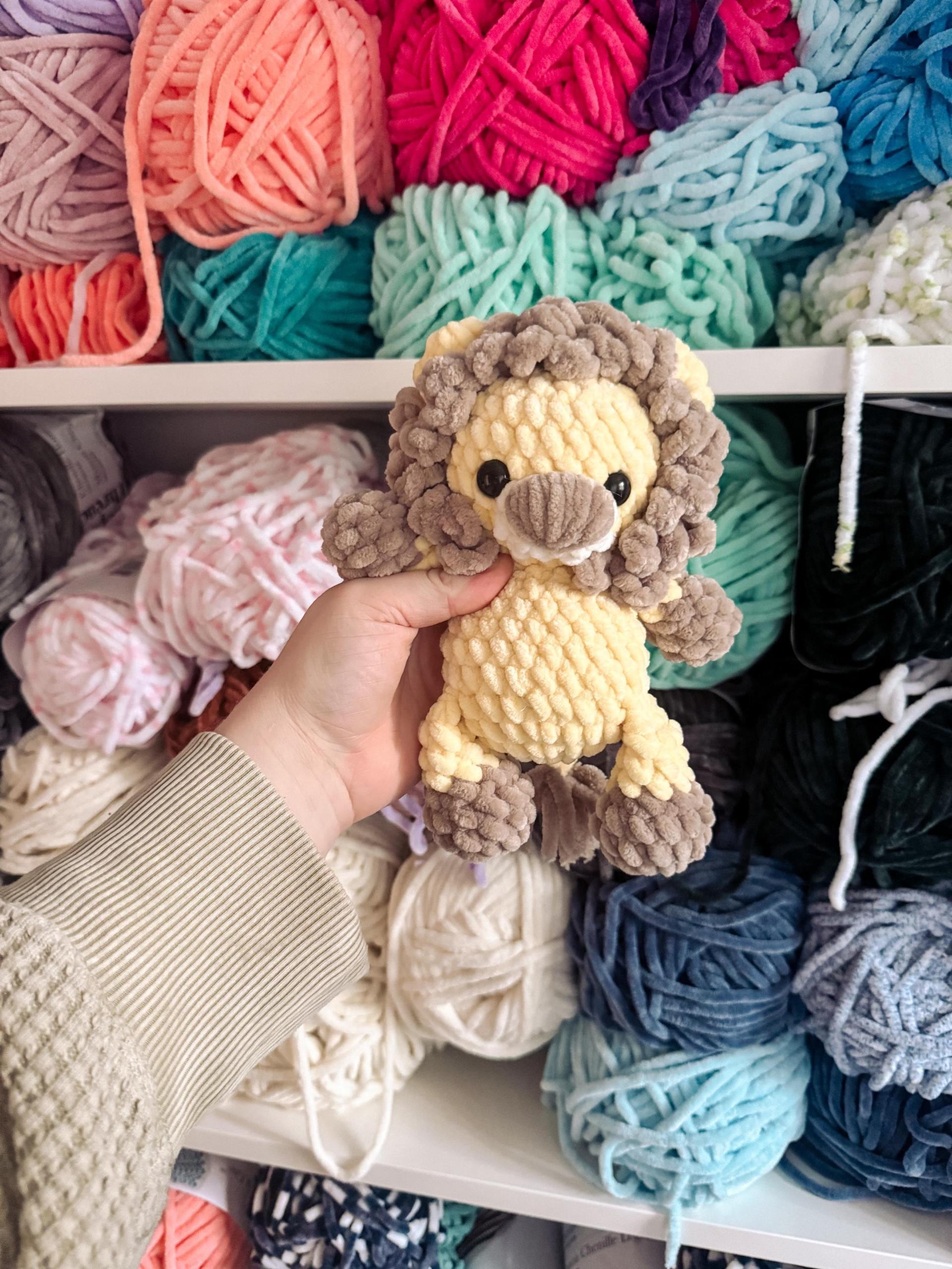 pride the lion | amigurumi lion pattern, low sew, crochet pattern, crochet lion, safari, crochet safari pattern, pattern, pdf
