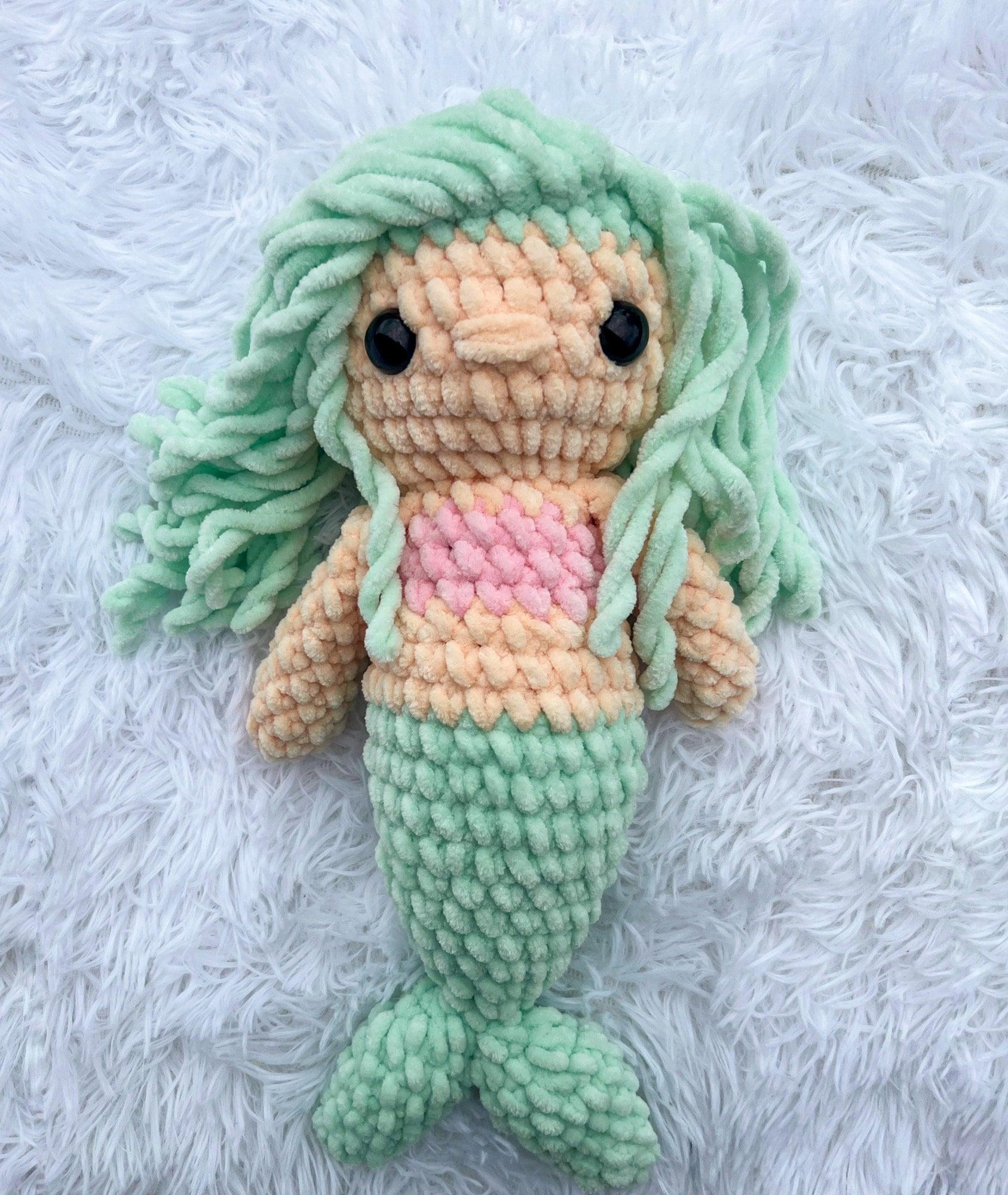 Crochet Mermaid Pattern, amigurumi mermaid, ocean crochet pattern, crochet pattern, amigurumi, no sew crochet, the little mermaid thumbnail 5