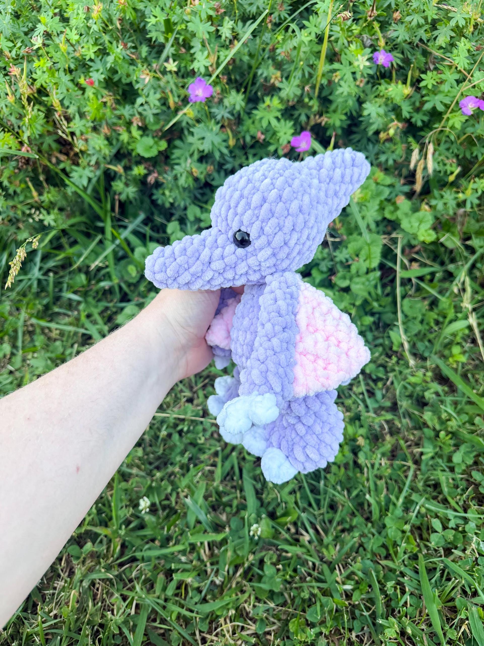 posie the pterodactyl | amigurumi dinosaur, low sew, crochet pattern, dinosaur pattern thumbnail 6