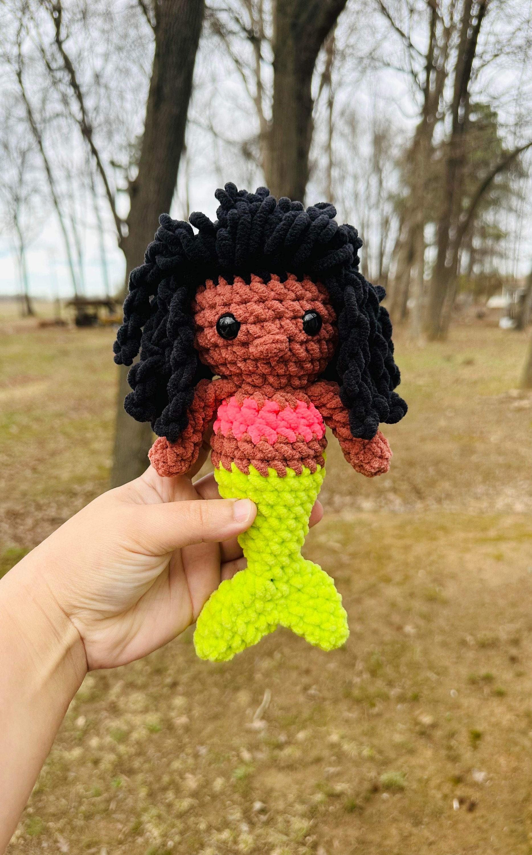 Baby mermaid crochet pattern- mermaid crochet pattern, amigurumi mermaid, crochet pattern, no sew crochet pattern, parfait chunky, amigurumi thumbnail 8