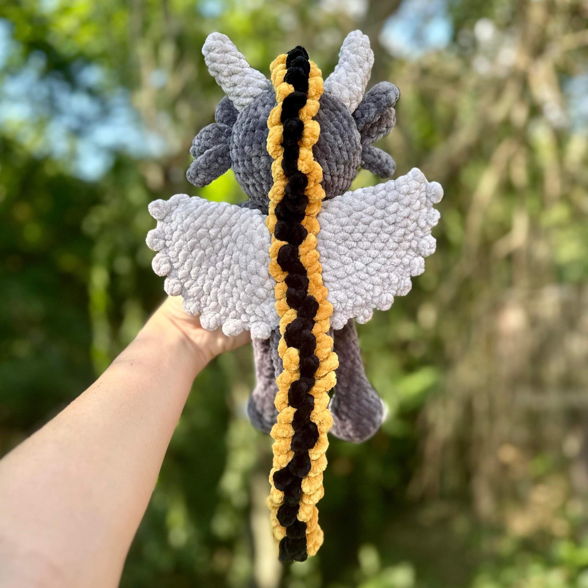 Dwayne dragon pattern- dragon amigurumi, mythical crochet pattern, dragon pattern thumbnail 5