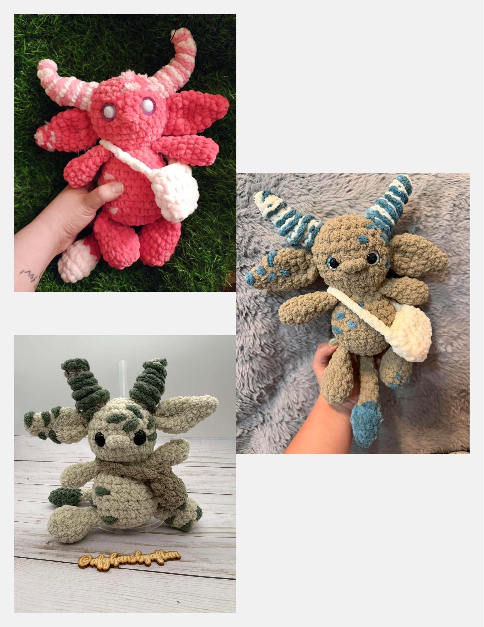 xylo the forest guardian | amigurumi pattern, low sew, crochet pattern, amigurumi, sprites, mythical, mystical thumbnail 6
