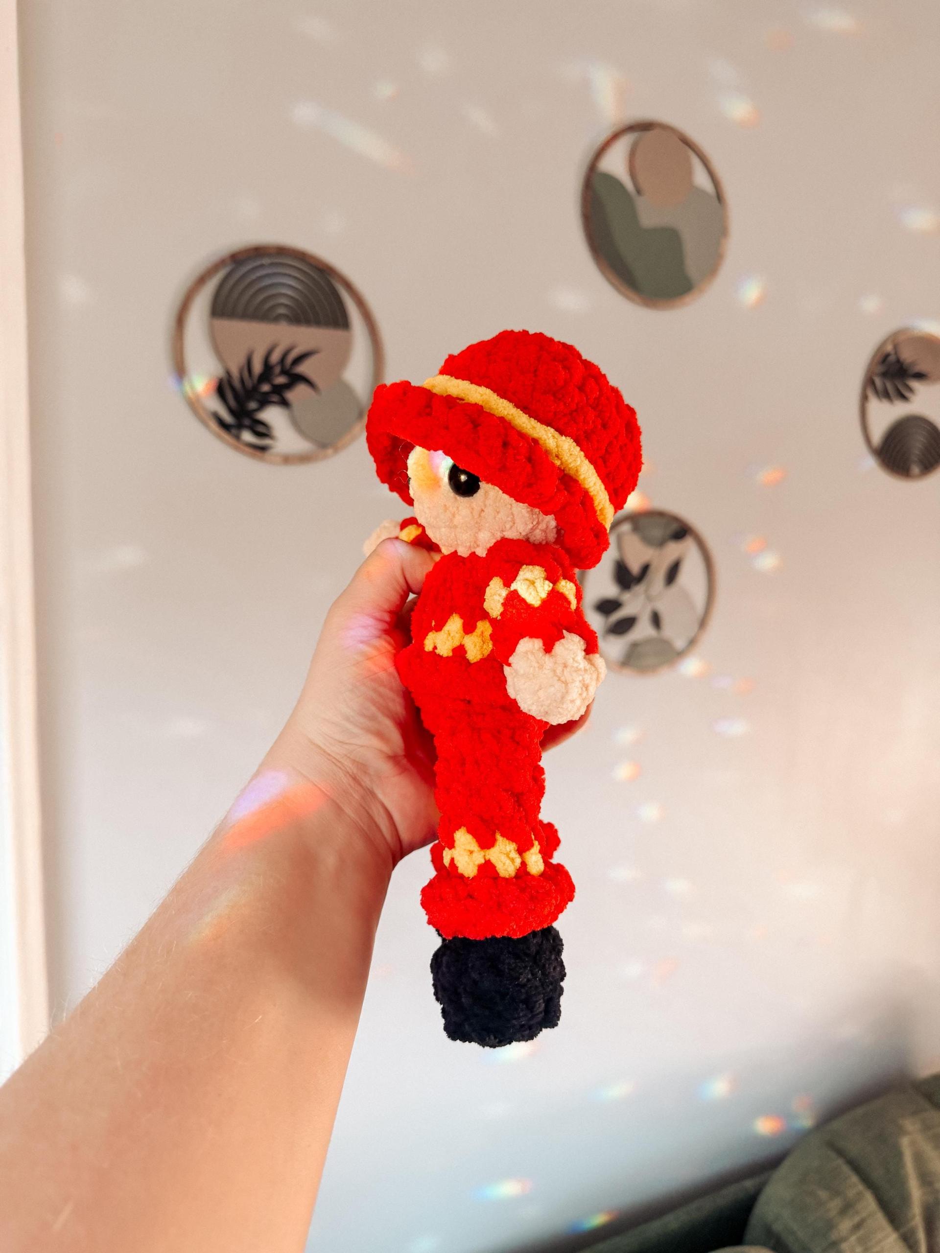 fireman | doll, fireman, amigurumi pattern, doll crochet, PDF pattern, low sew, plush yarn, crochet pattern, firefighter, rescue heroes thumbnail 3