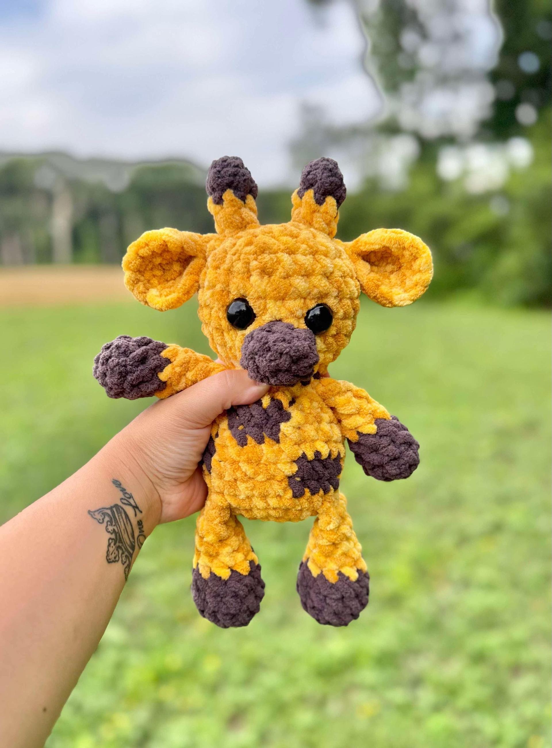 tallie the giraffe | amigurumi giraffe pattern, low sew, crochet pattern,  crochet giraffe, safari, crochet safari patte thumbnail 5