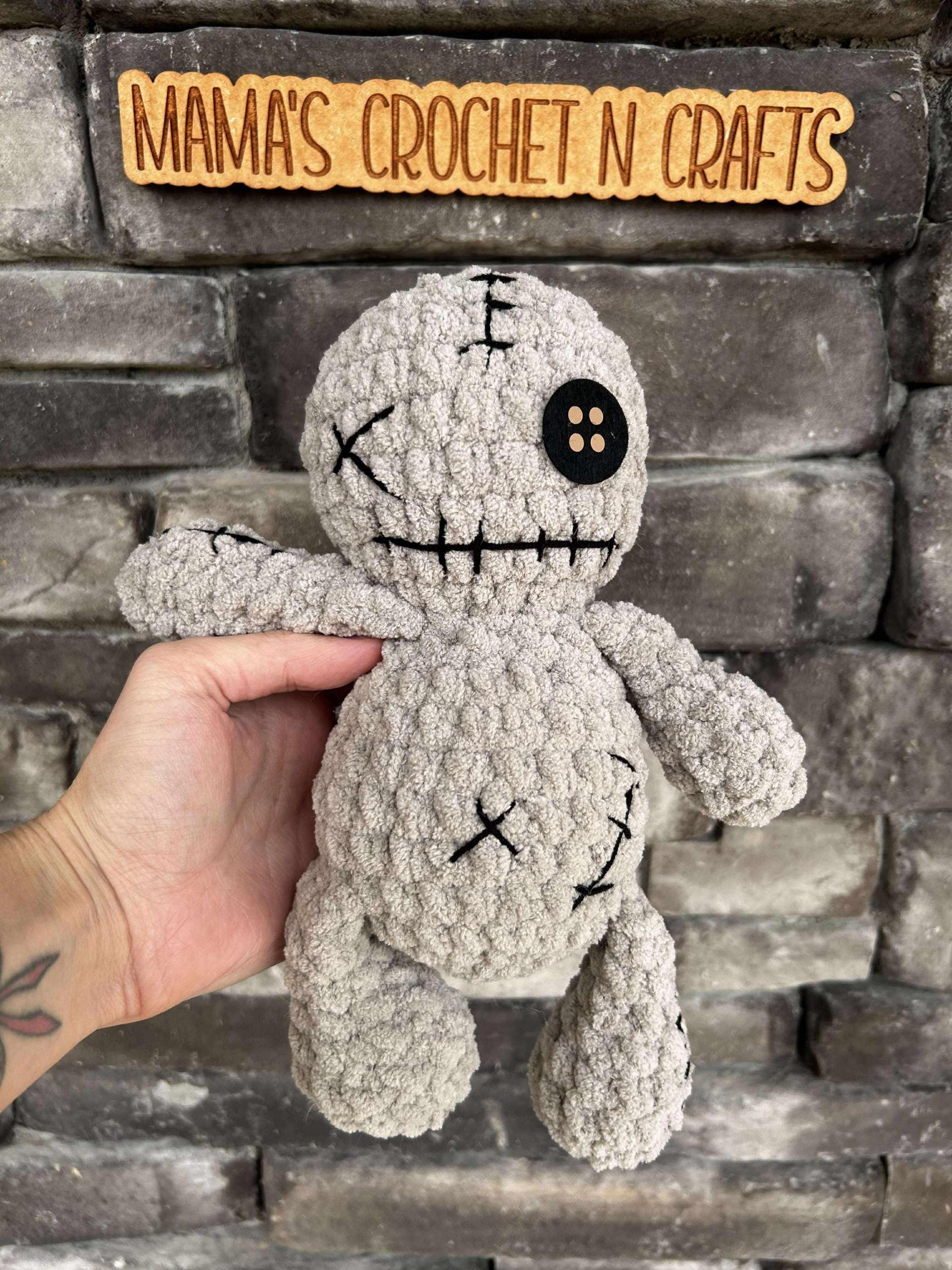voodoo doll | crochet voodoo doll pattern, amigurumi pattern, Halloween crochet pattern, crochet pattern, amigurumi pattern, no sew thumbnail 2