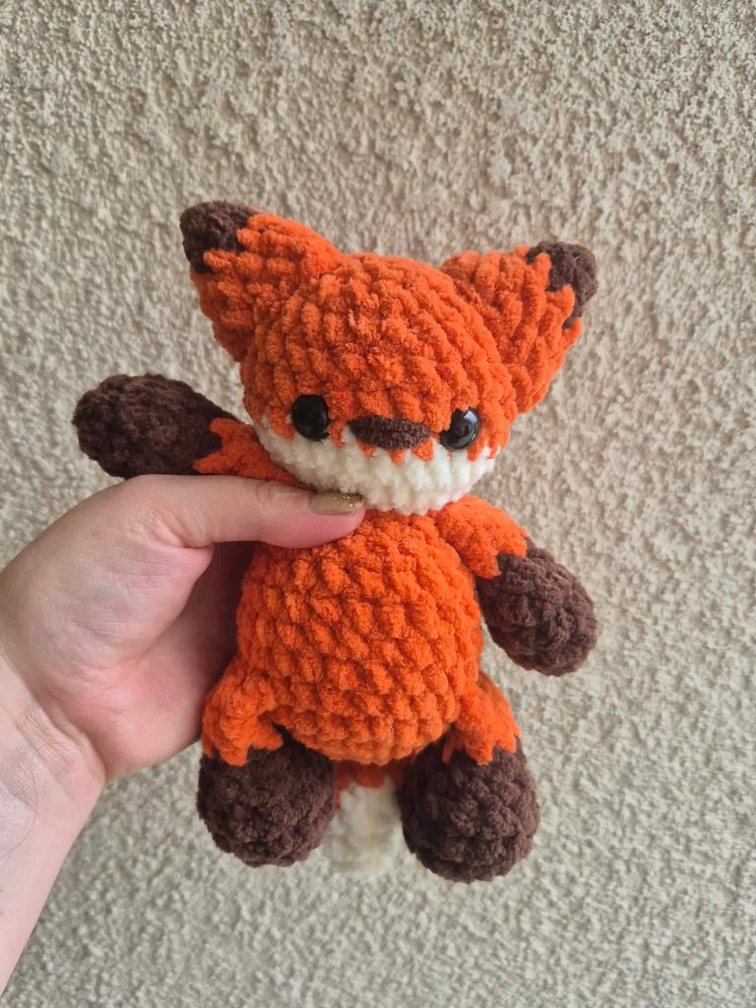 todd the fox | crochet fox pattern, low sew, crochet pattern, woodland, crochet chunky yarn pattern, plush crochet, fox thumbnail 5
