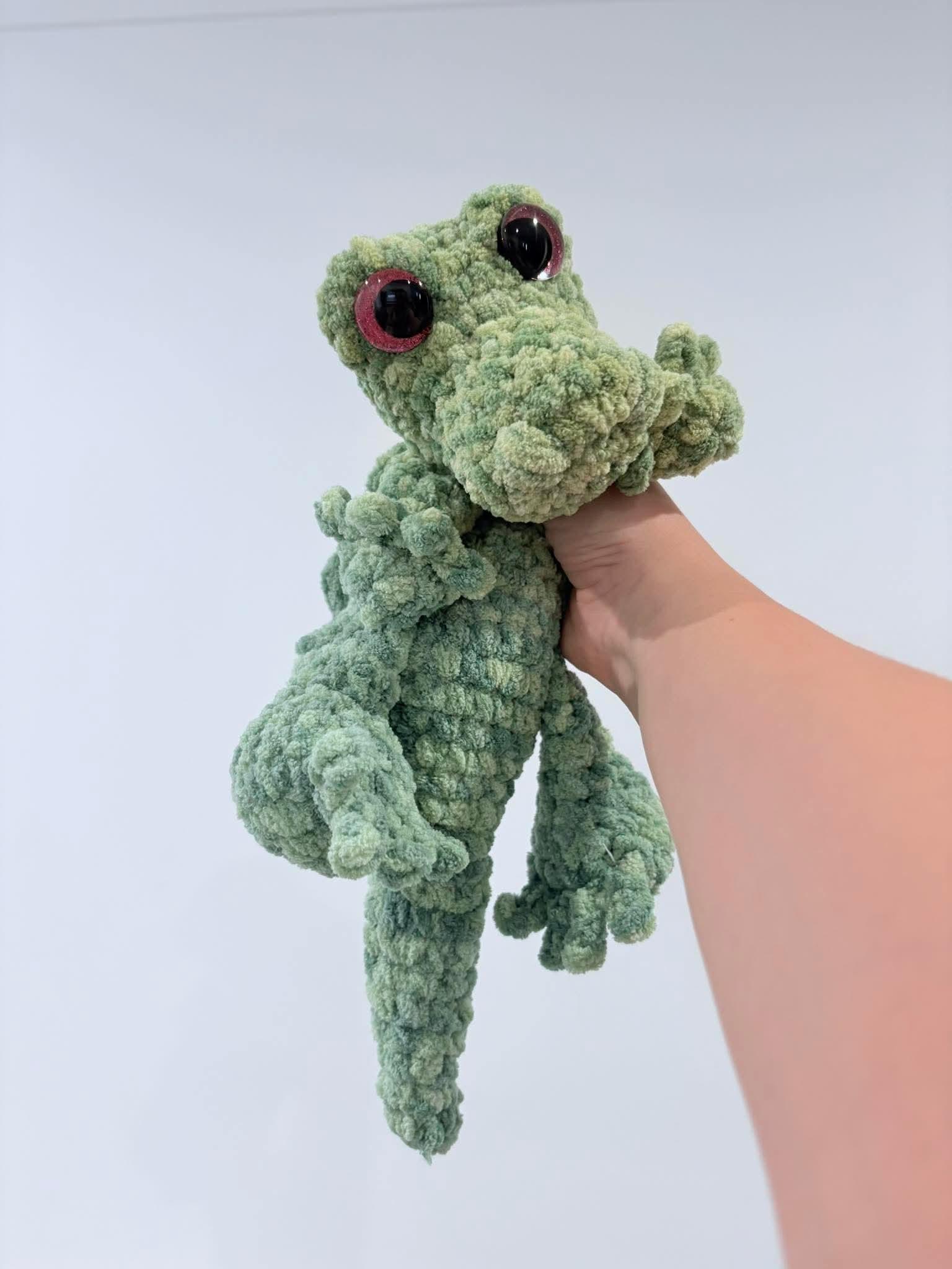 gus the alligator | crochet alligator pattern, no sew, crochet pattern, swamp, crochet chunky yarn pattern, plush crochet thumbnail 7