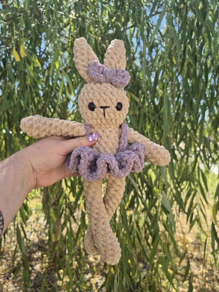 classic bunny | crochet bunny pattern, amigurumi bunny pattern, removable clothes crochet, crochet pattern, amigurumi pattern, low sew thumbnail 3