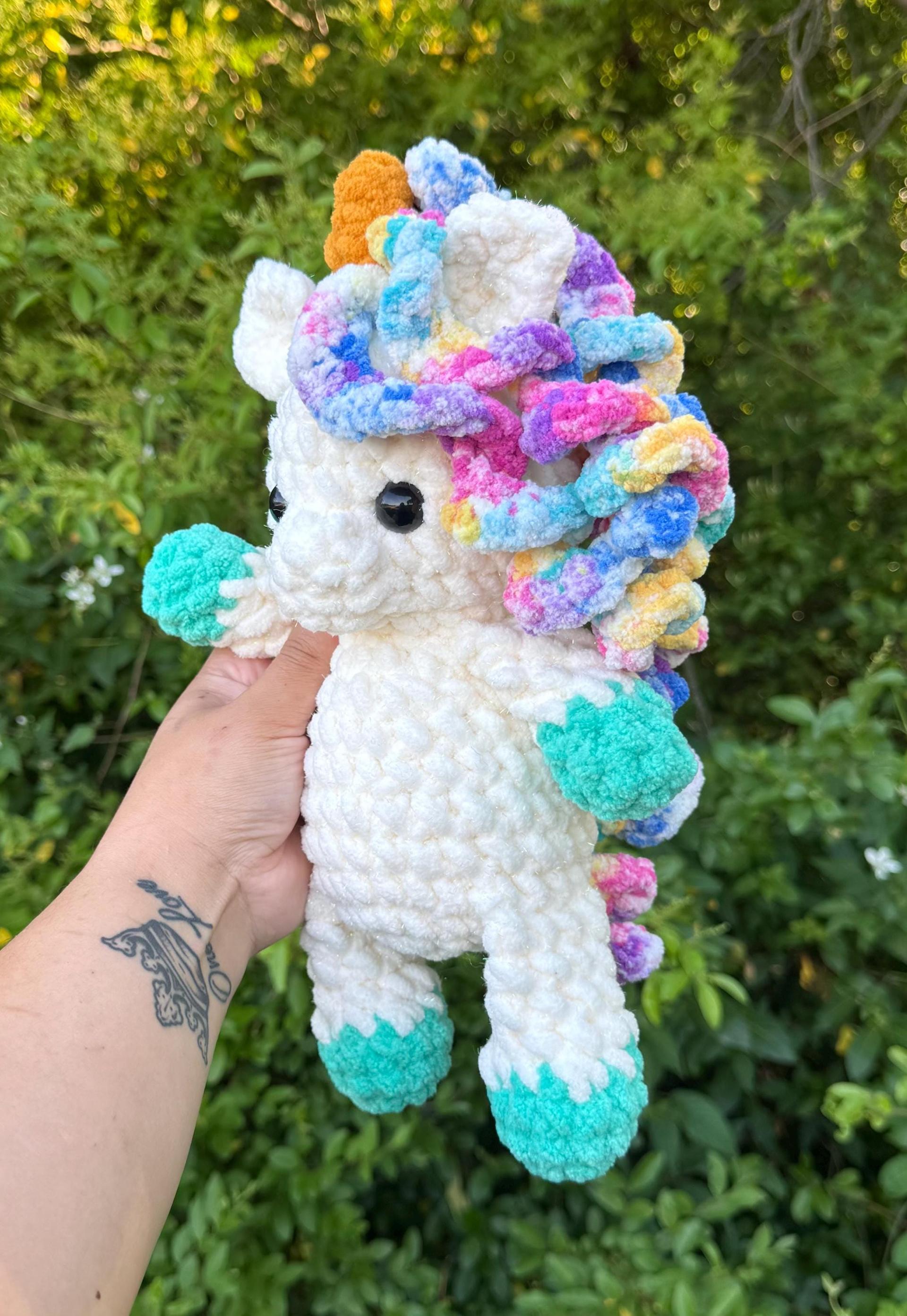 lula the unicorn | crochet pattern, amigurumi, low sew, mythical, PDF download thumbnail 3