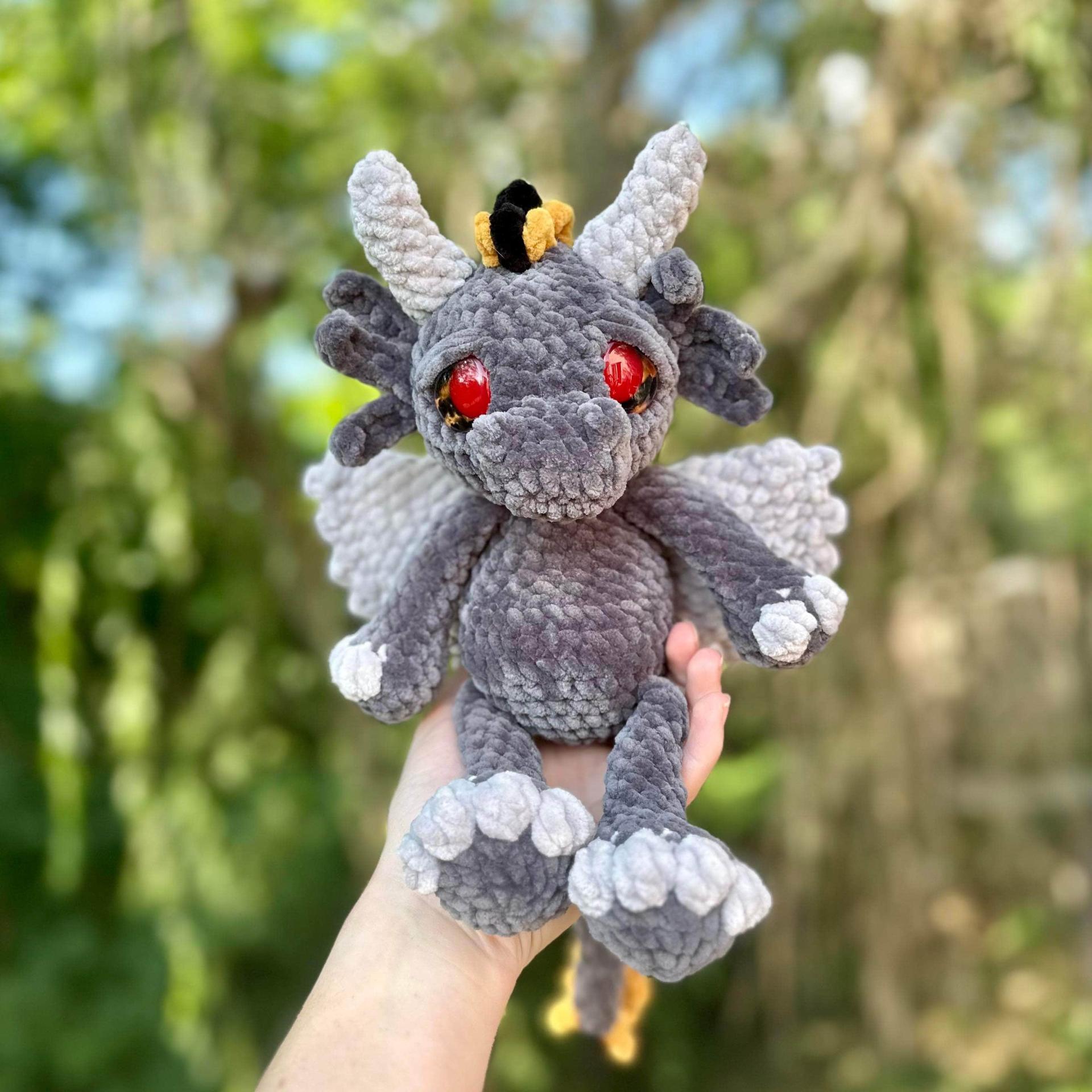 Dwayne dragon pattern- dragon amigurumi, mythical crochet pattern, dragon pattern thumbnail 3