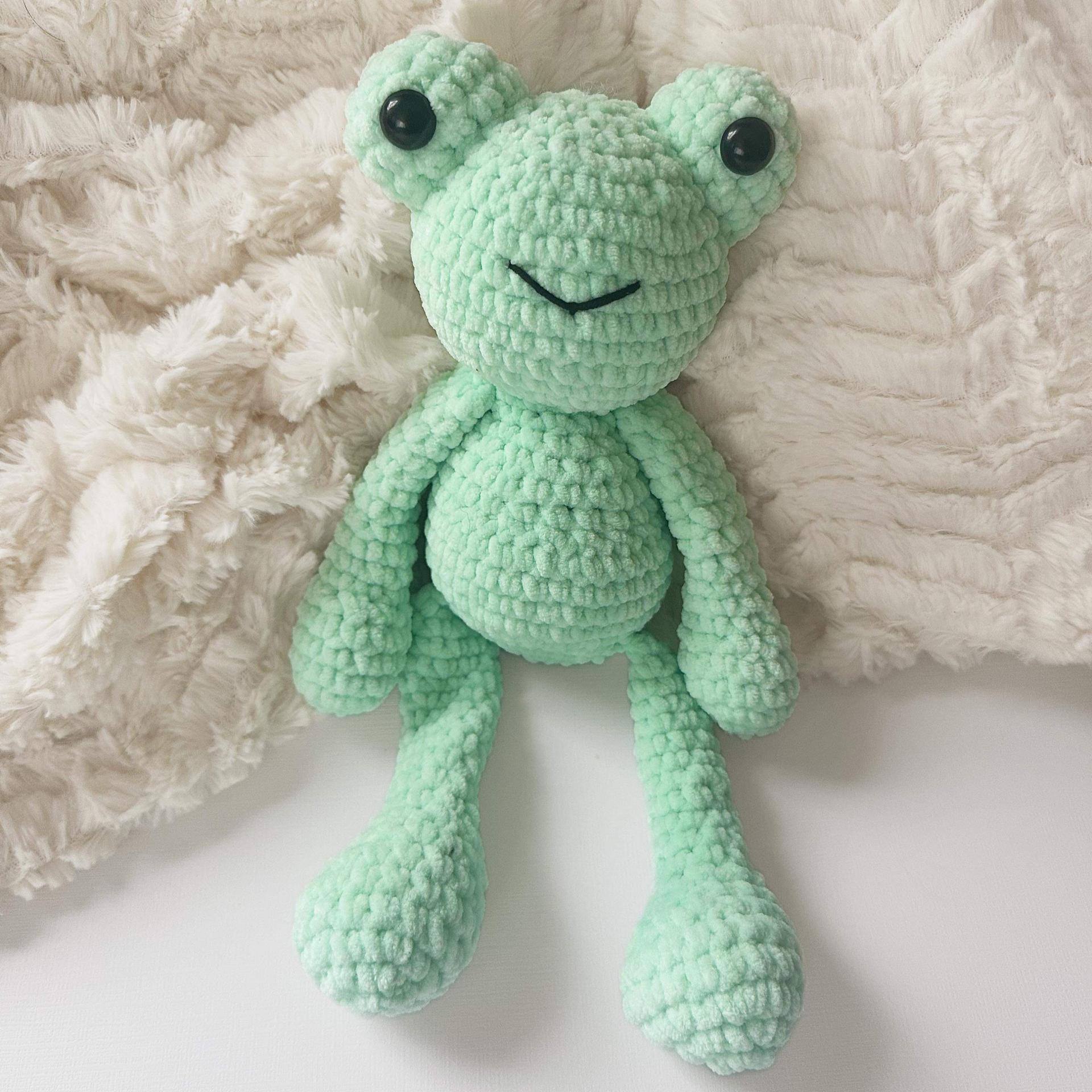 Finley Frog Pattern- frog amigurumi, crochet frog, frog pattern, crochet pattern, spring crochet pattern, frog prince c thumbnail 3