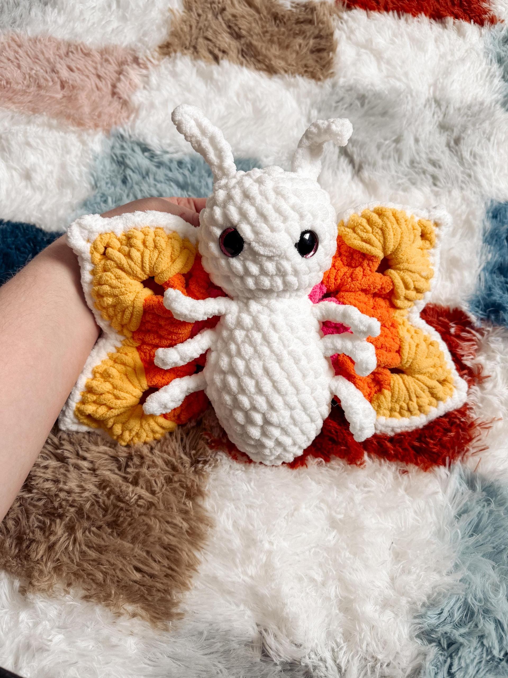flutter the butterfly | amigurumi butterfly pattern, low sew, crochet pattern, amigurumi, spring crochet pattern