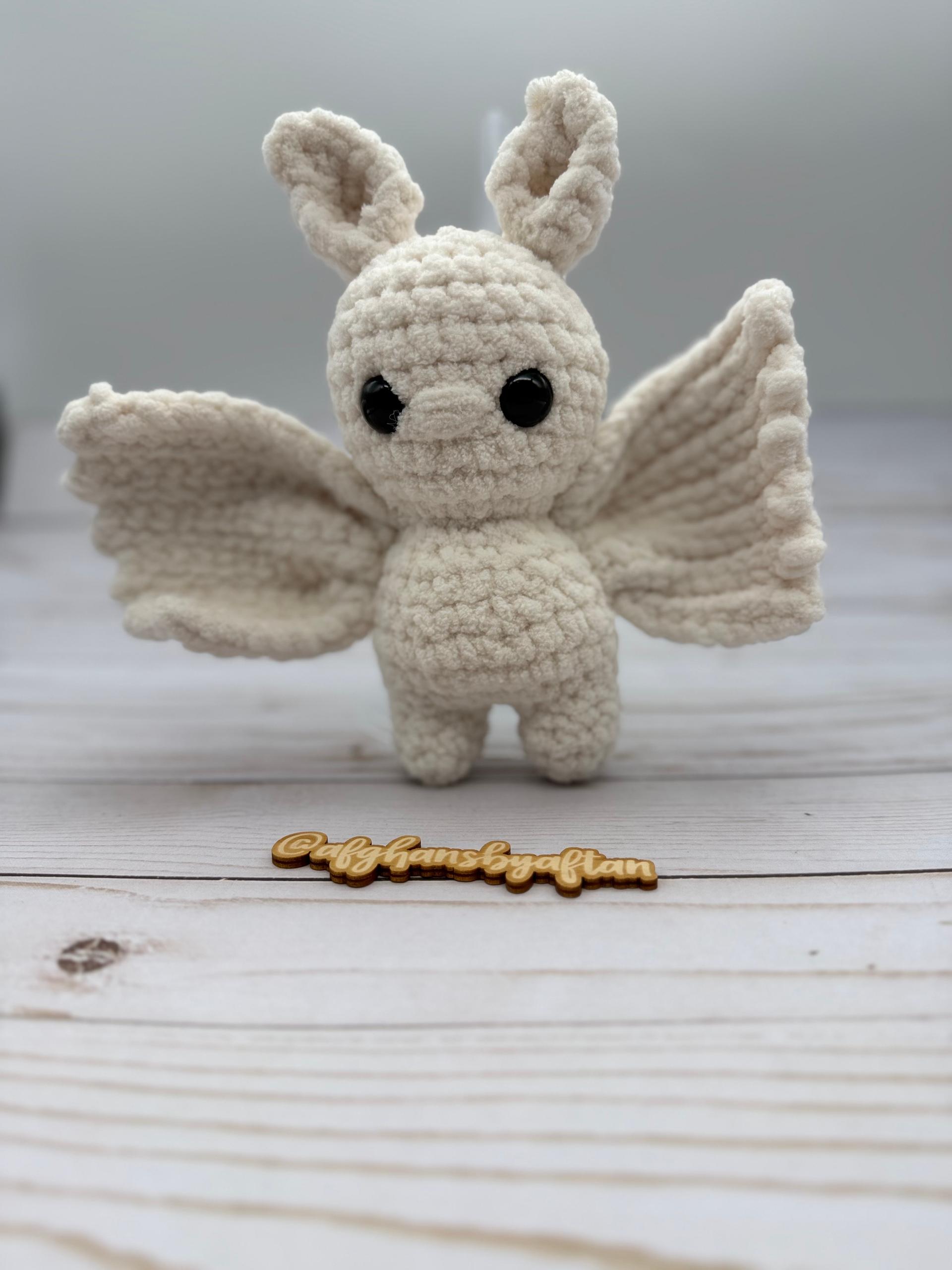 itty belly echo the bat- crochet pattern, Halloween amigurumi, low sew, bat crochet pattern thumbnail 8