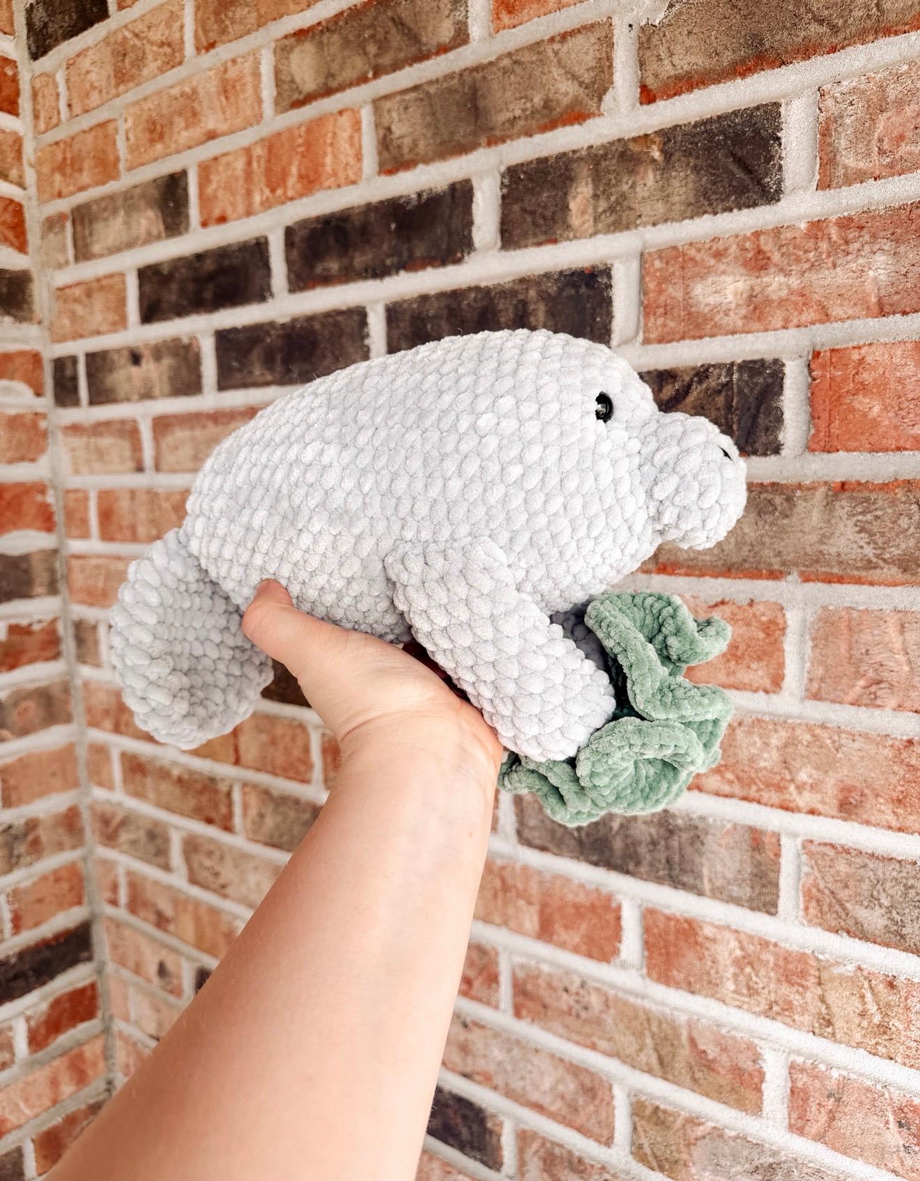 Grace the Manatee- crochet pattern, sea creature amigurumi, manatee crochet pattern thumbnail 6