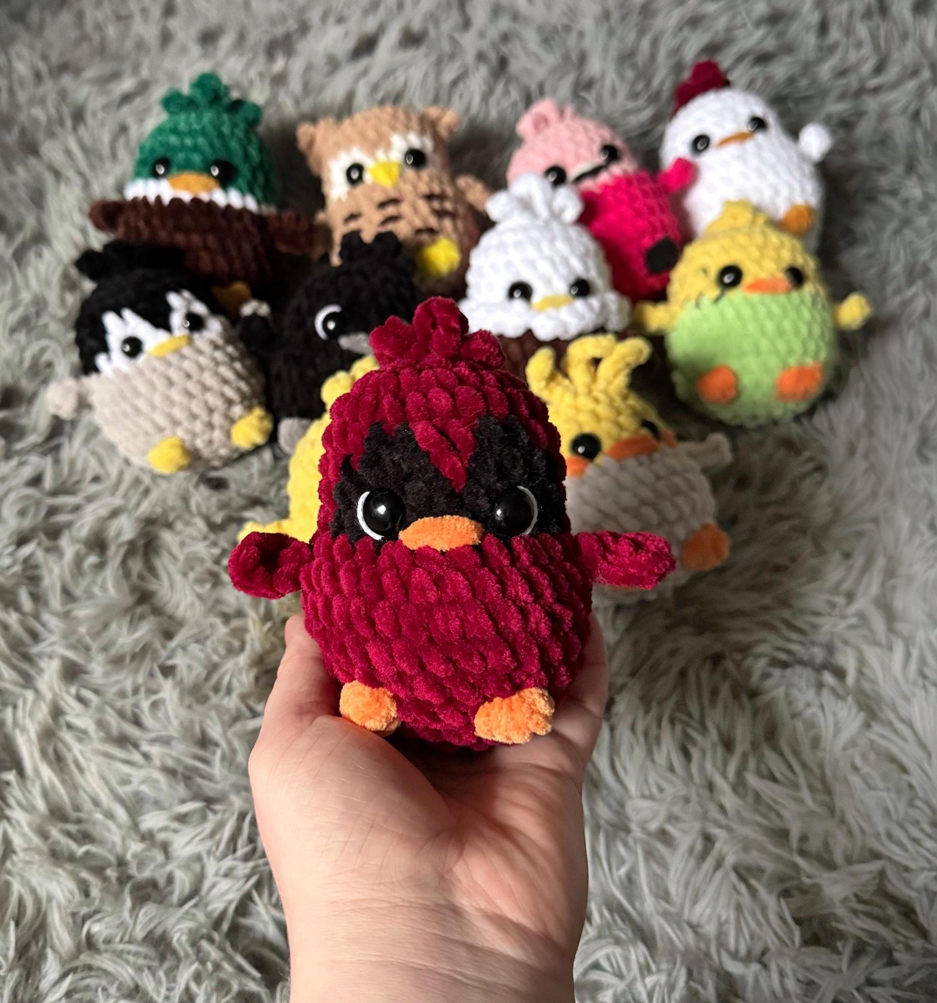 PDF Pattern- Crochet birds, crochet pattern, amigurumi, bird, amigurumi pattern, no sew, 11 in 1 thumbnail 5