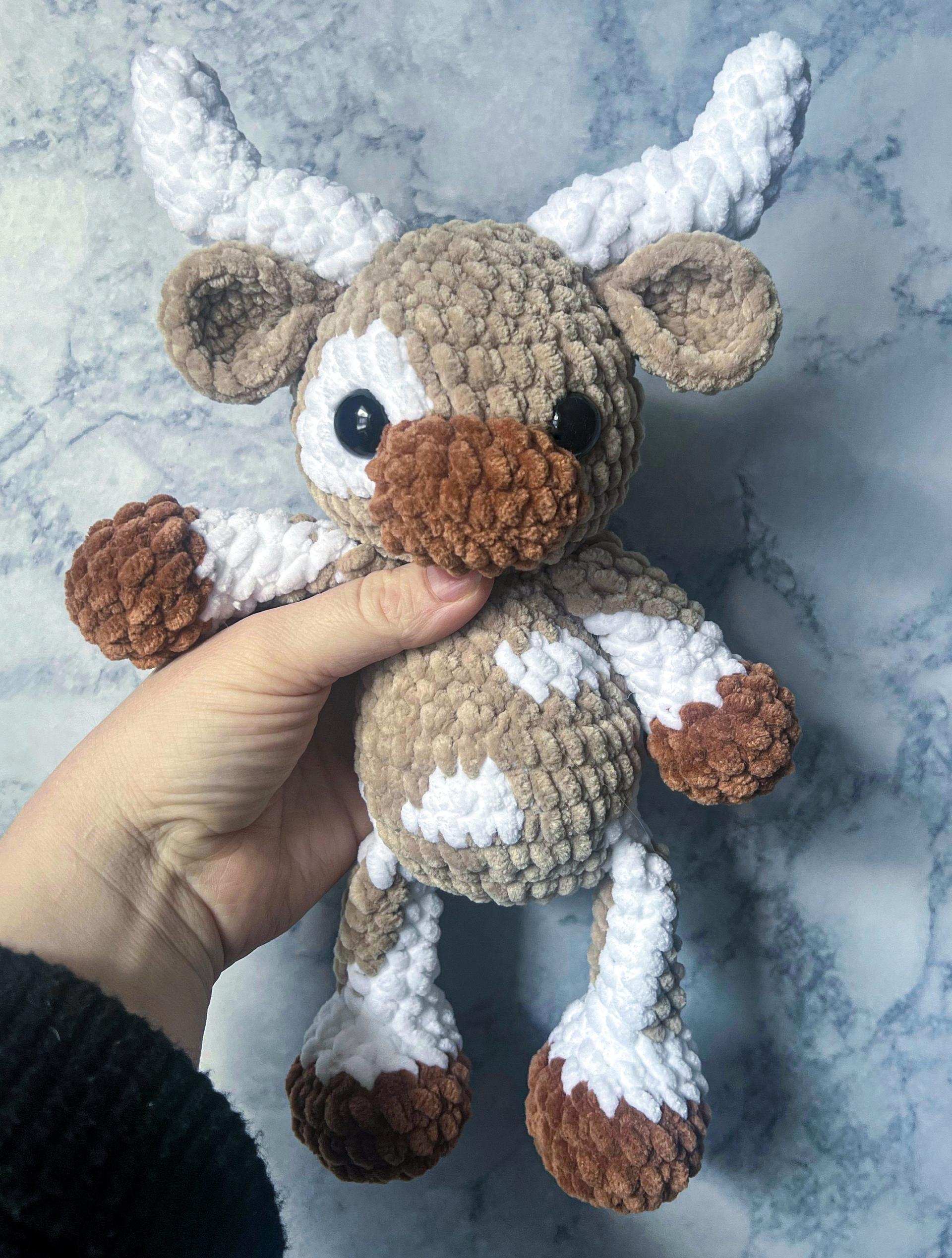 Longhorn crochet pattern- Longhorn cow pattern, amigurumi longhorn cow, Texas Longhorn crochet pattern thumbnail 2